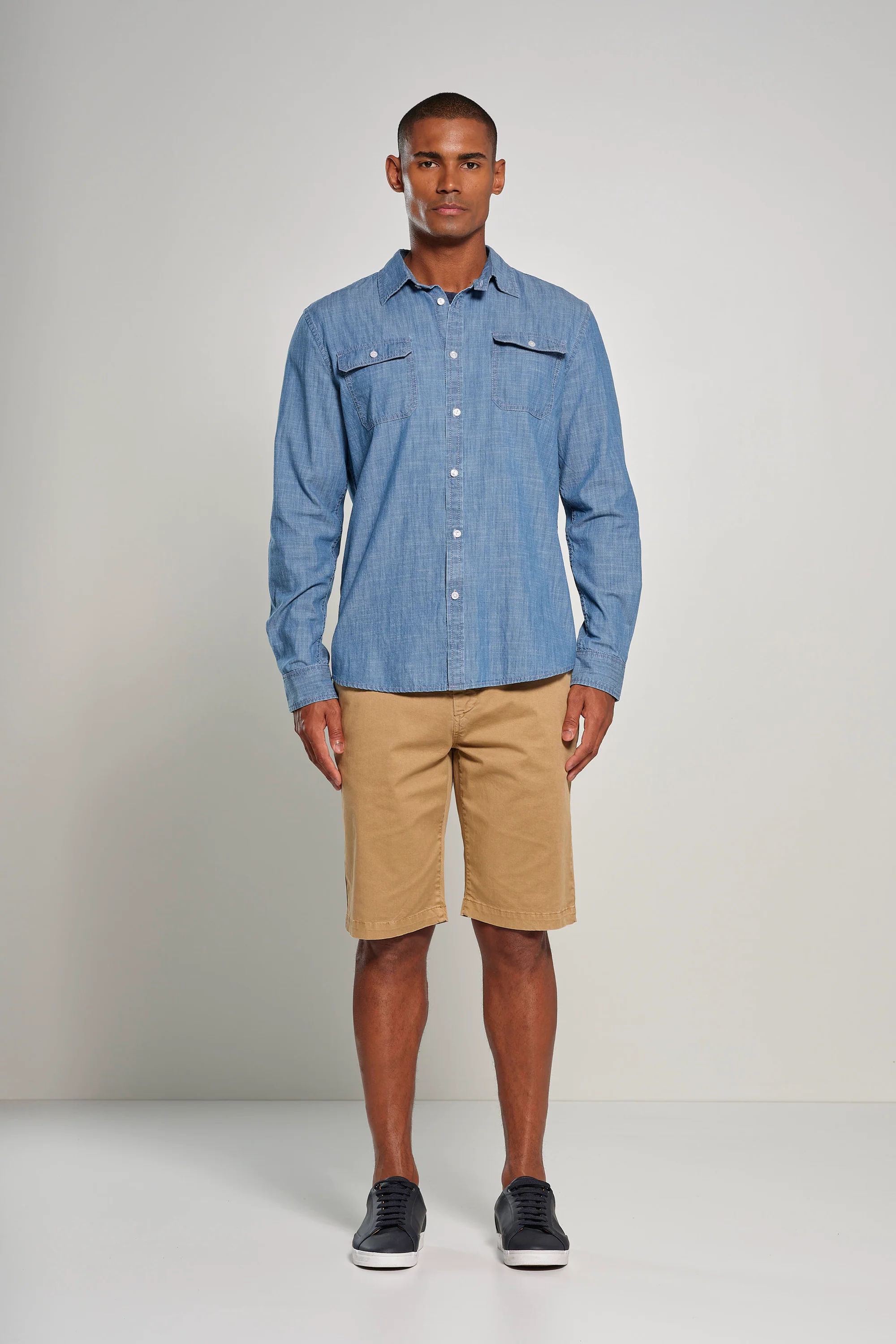 Bermuda chino in gabardina di cotone - Image 20