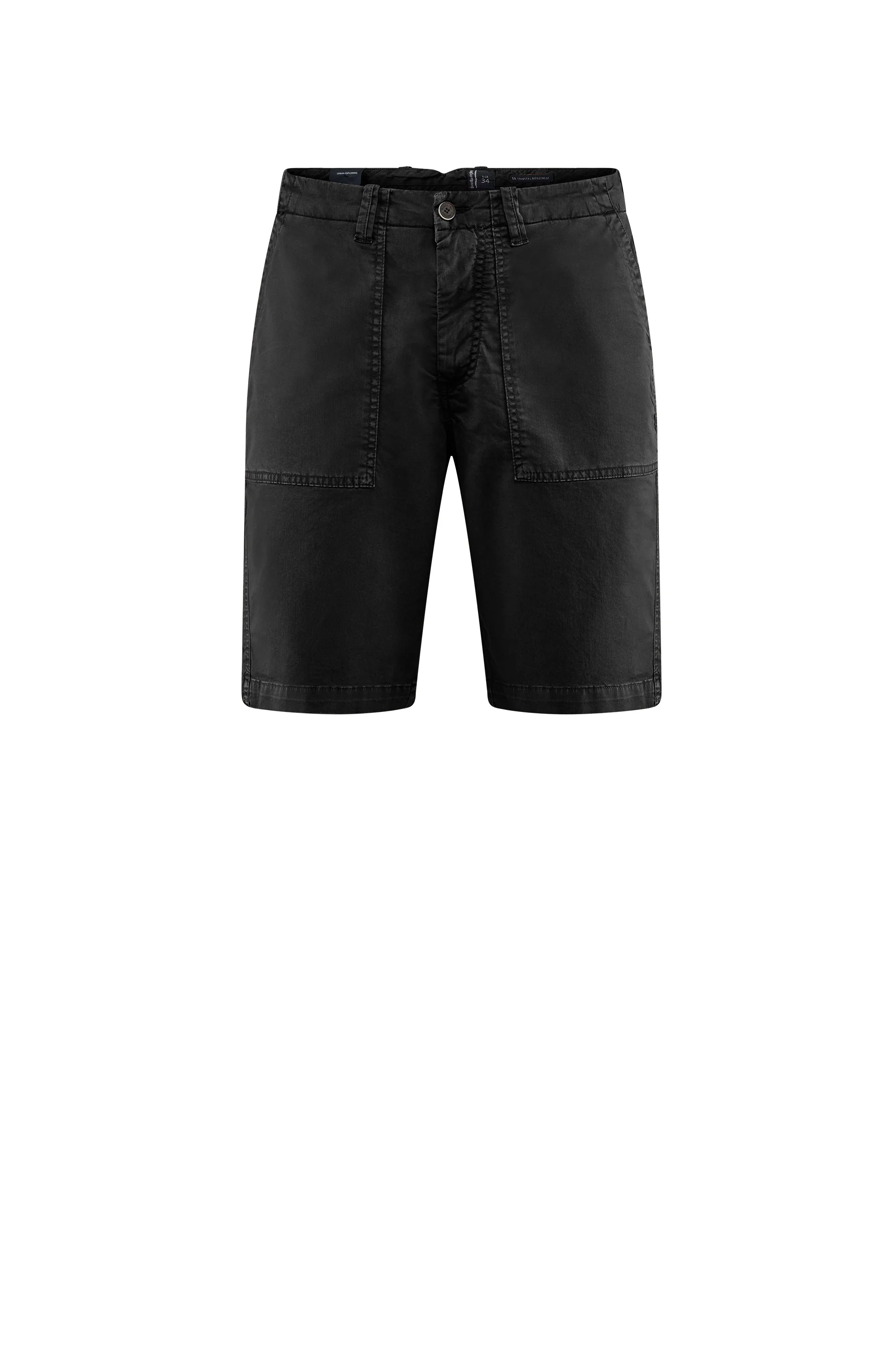 Bermuda con tasche fatigue in gabardina di cotone - Image 6