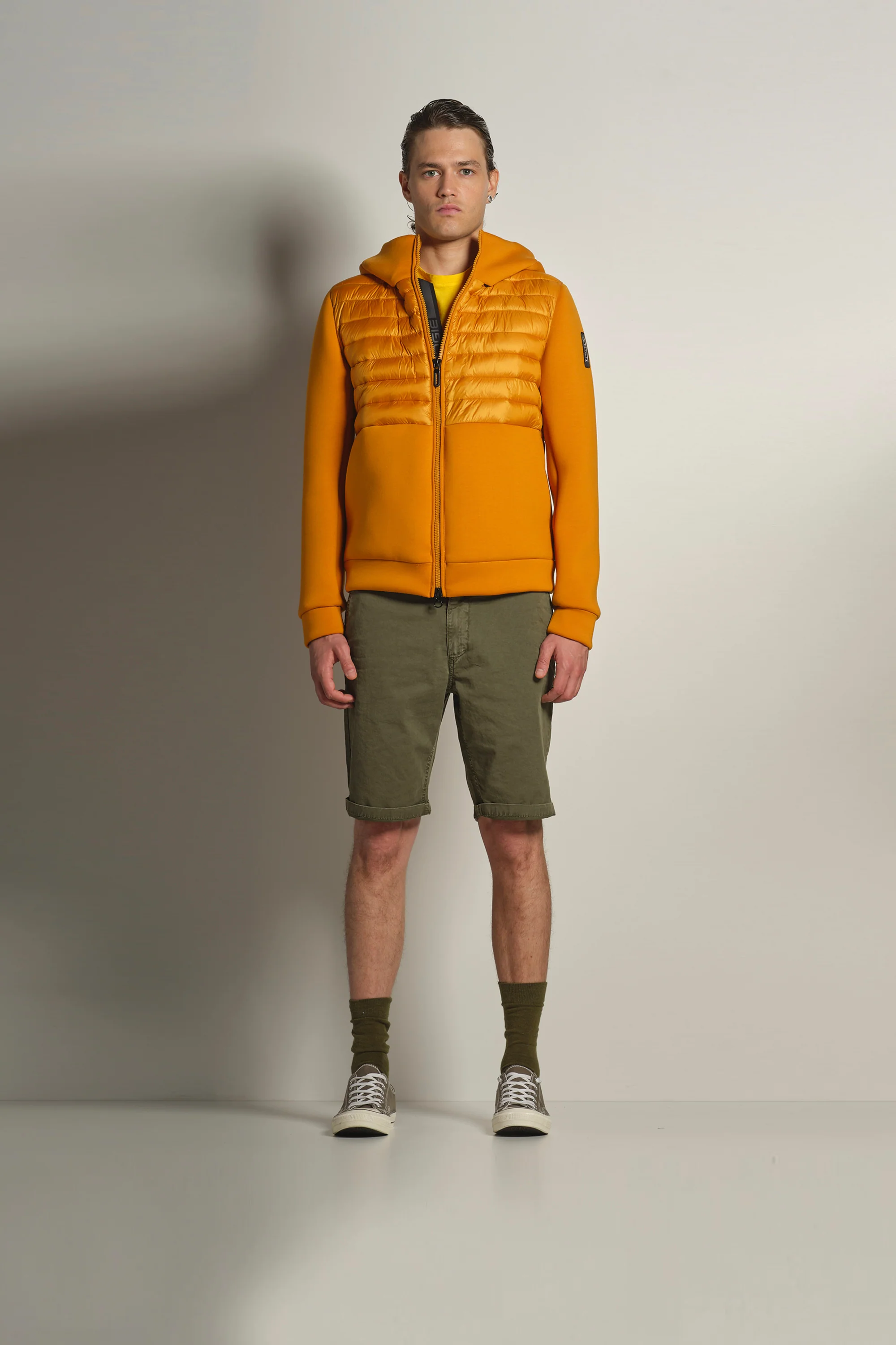 Bermuda slim fit effetto denim - Image 59
