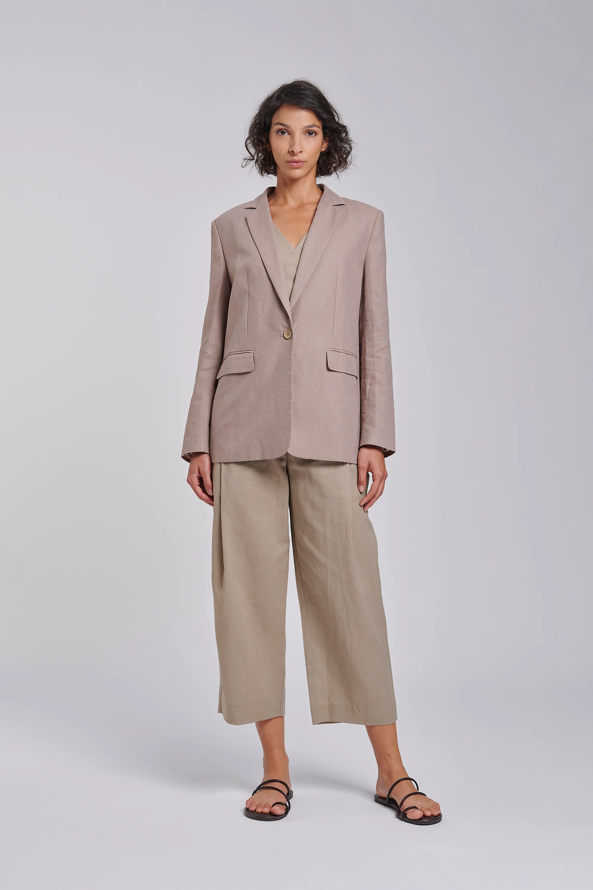Blazer in tela di lino e cotone - Image 10