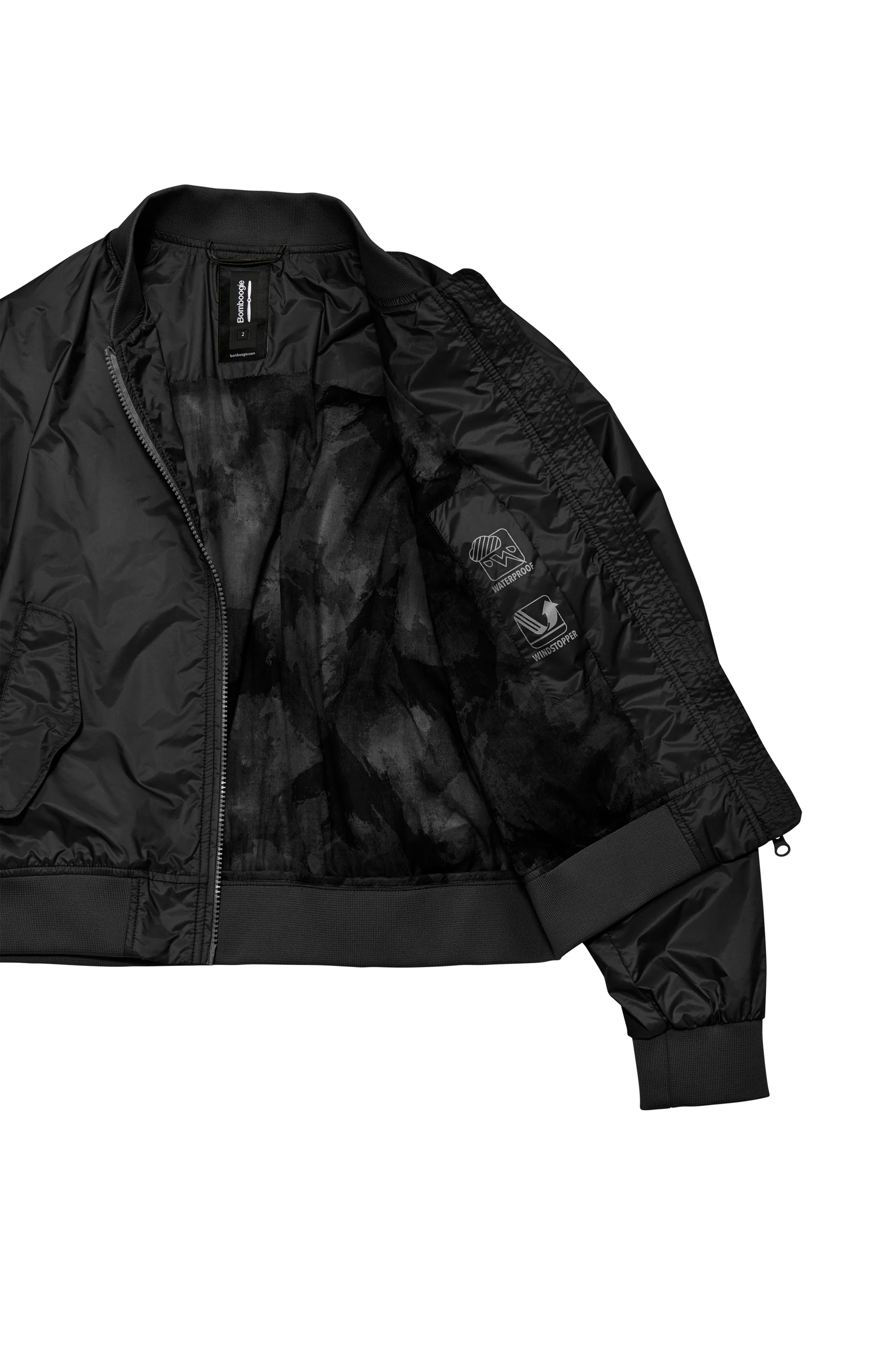 Bomber in Nylon Brillante con Colletto - Image 22