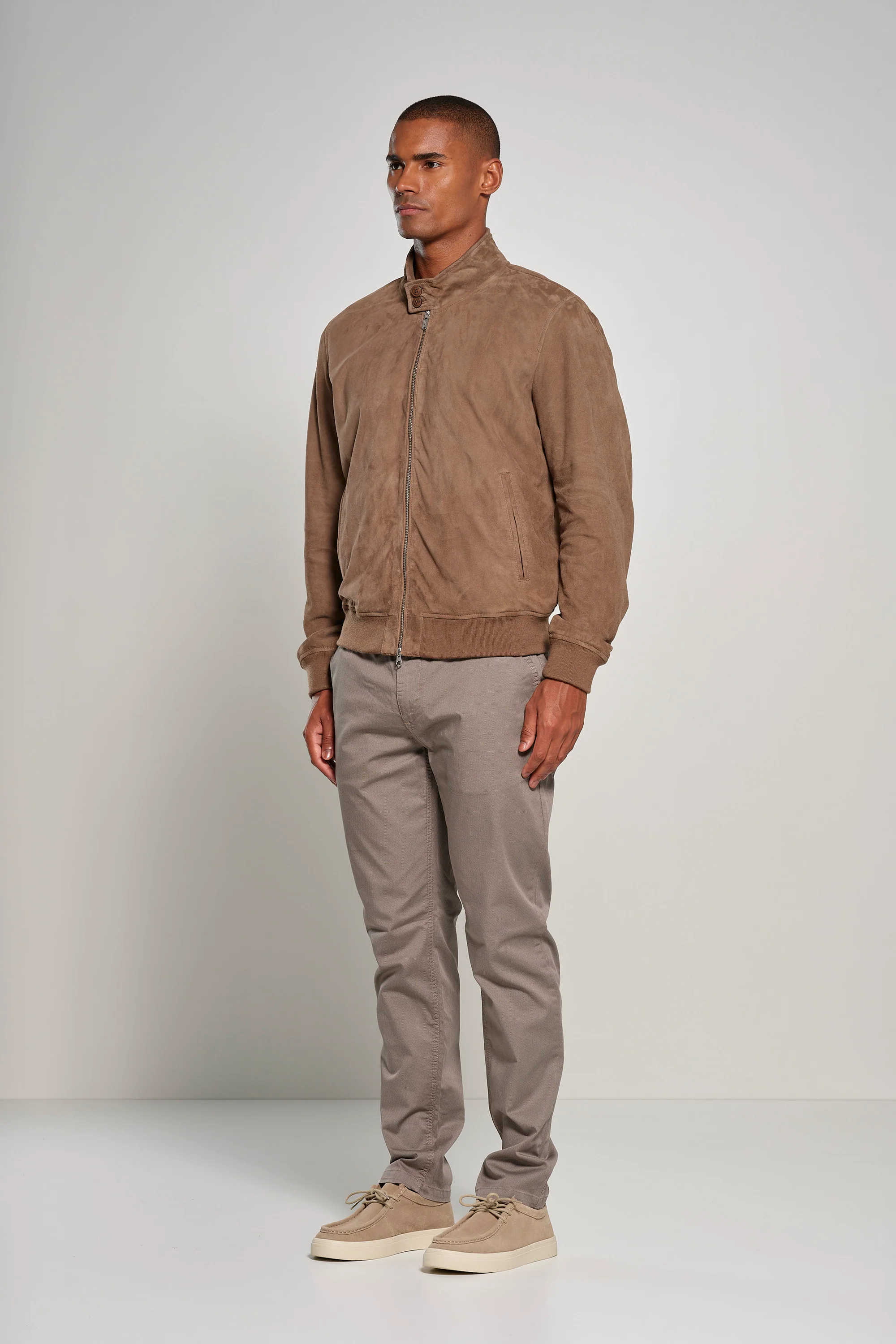 Bomber in pelle scamosciata Friz - Image 24