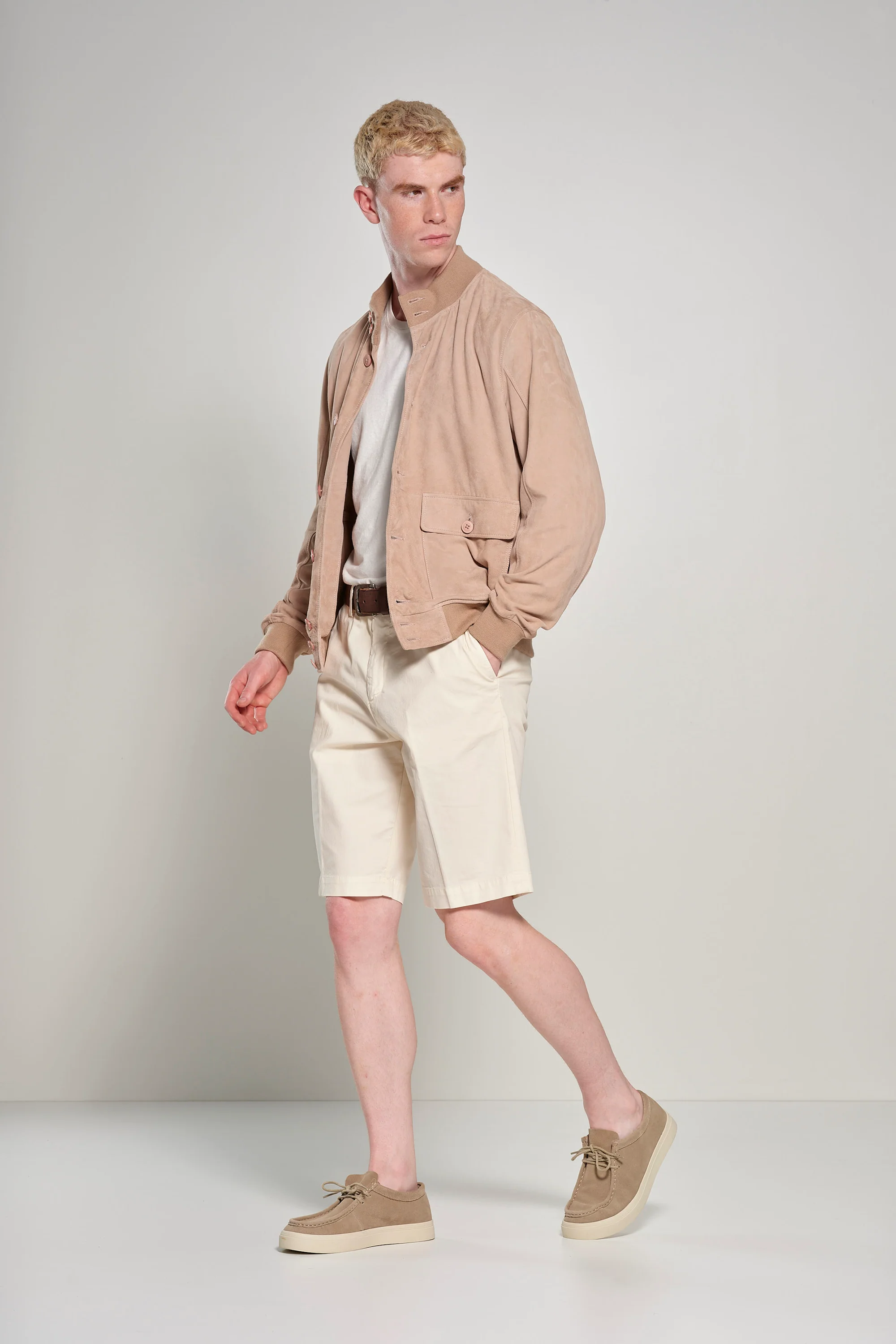Bomber in Pelle Scamosciata Walt - Image 29
