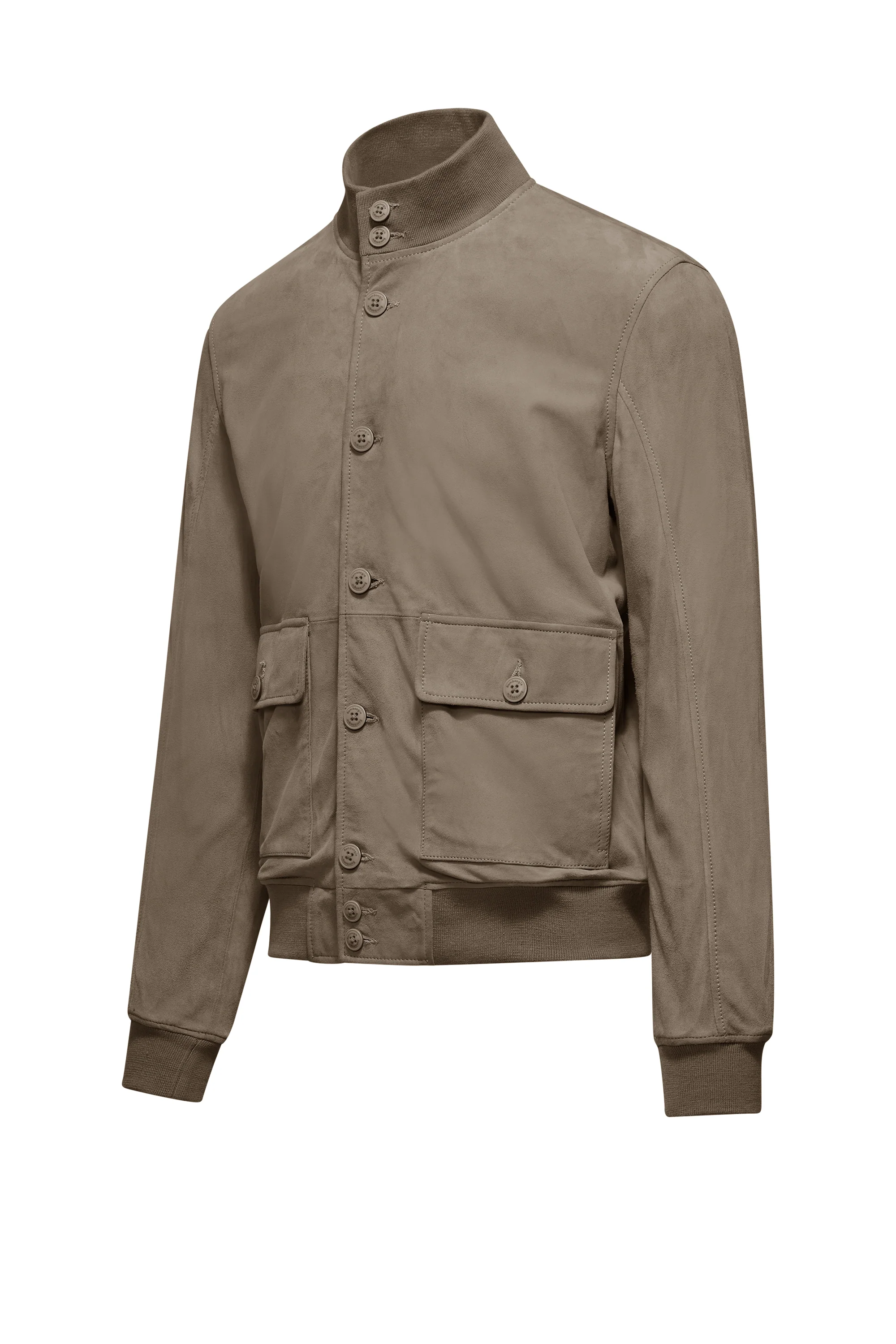 Bomber in Pelle Scamosciata Walt - Image 38