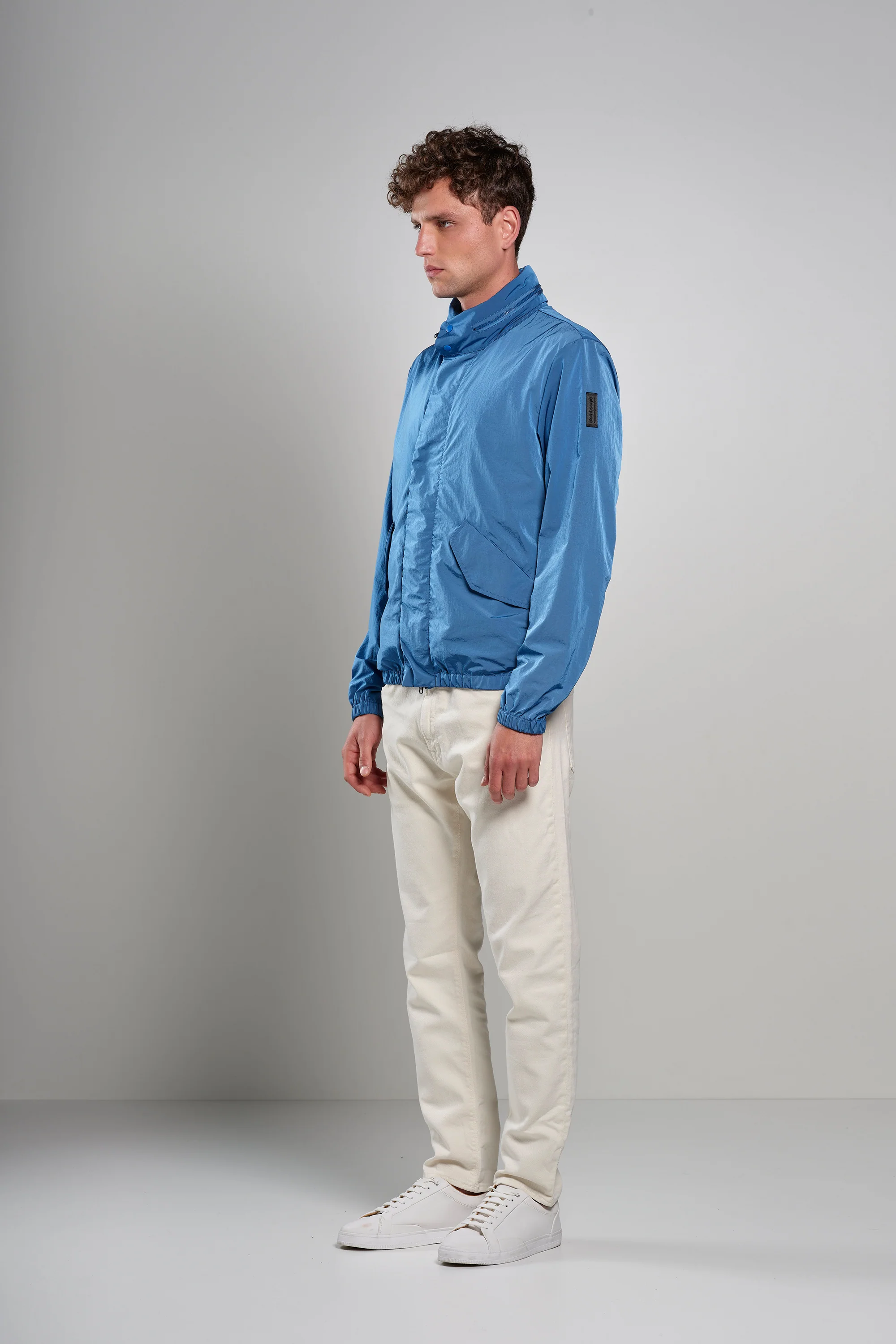 Bomber sfoderato in Nylon Increspato - Image 35