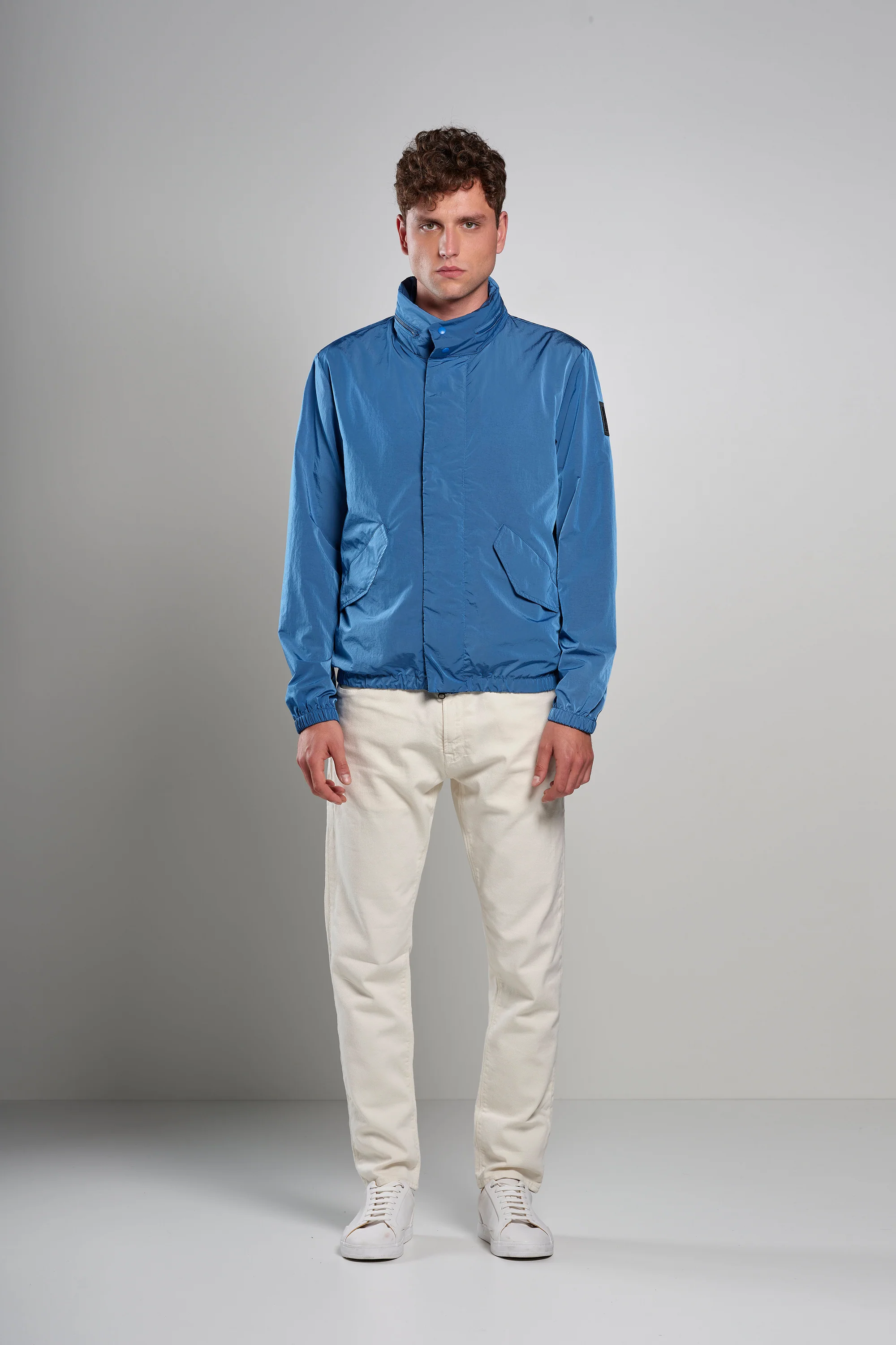 Bomber sfoderato in Nylon Increspato - Image 54