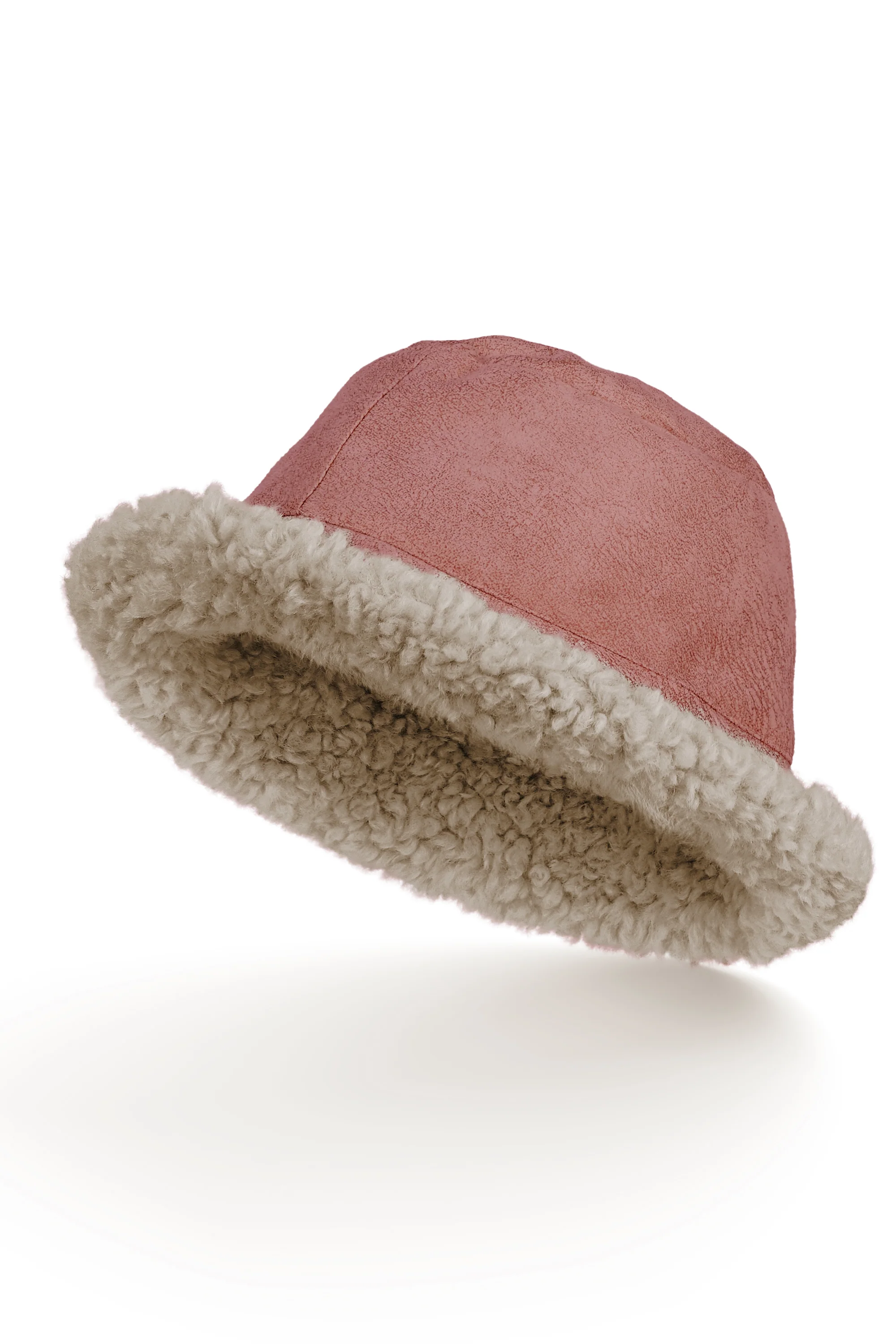 Bucket hat da donna effetto shearling con bordo pelliccetta - Image 11