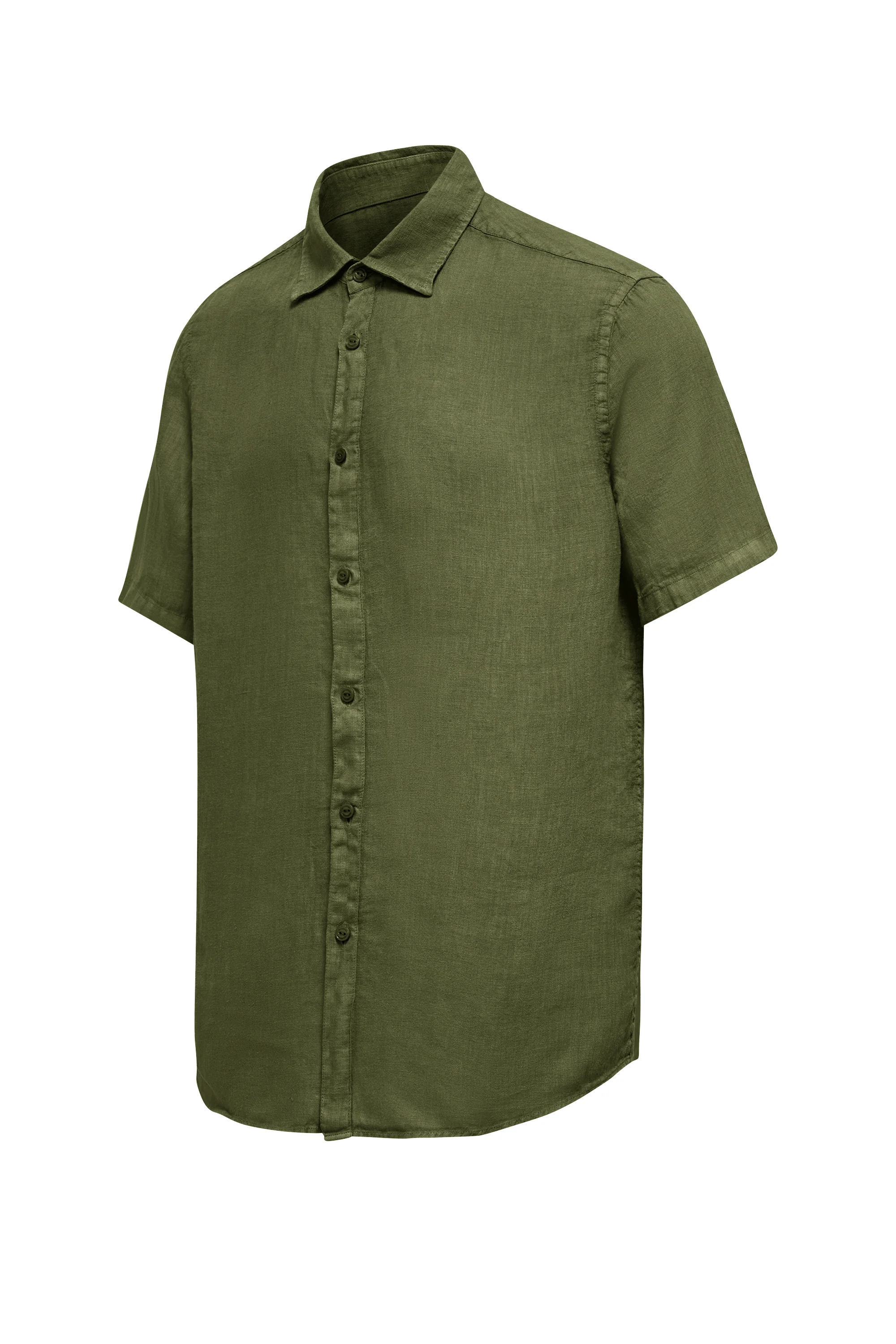 Camicia regular fit in lino - Image 26