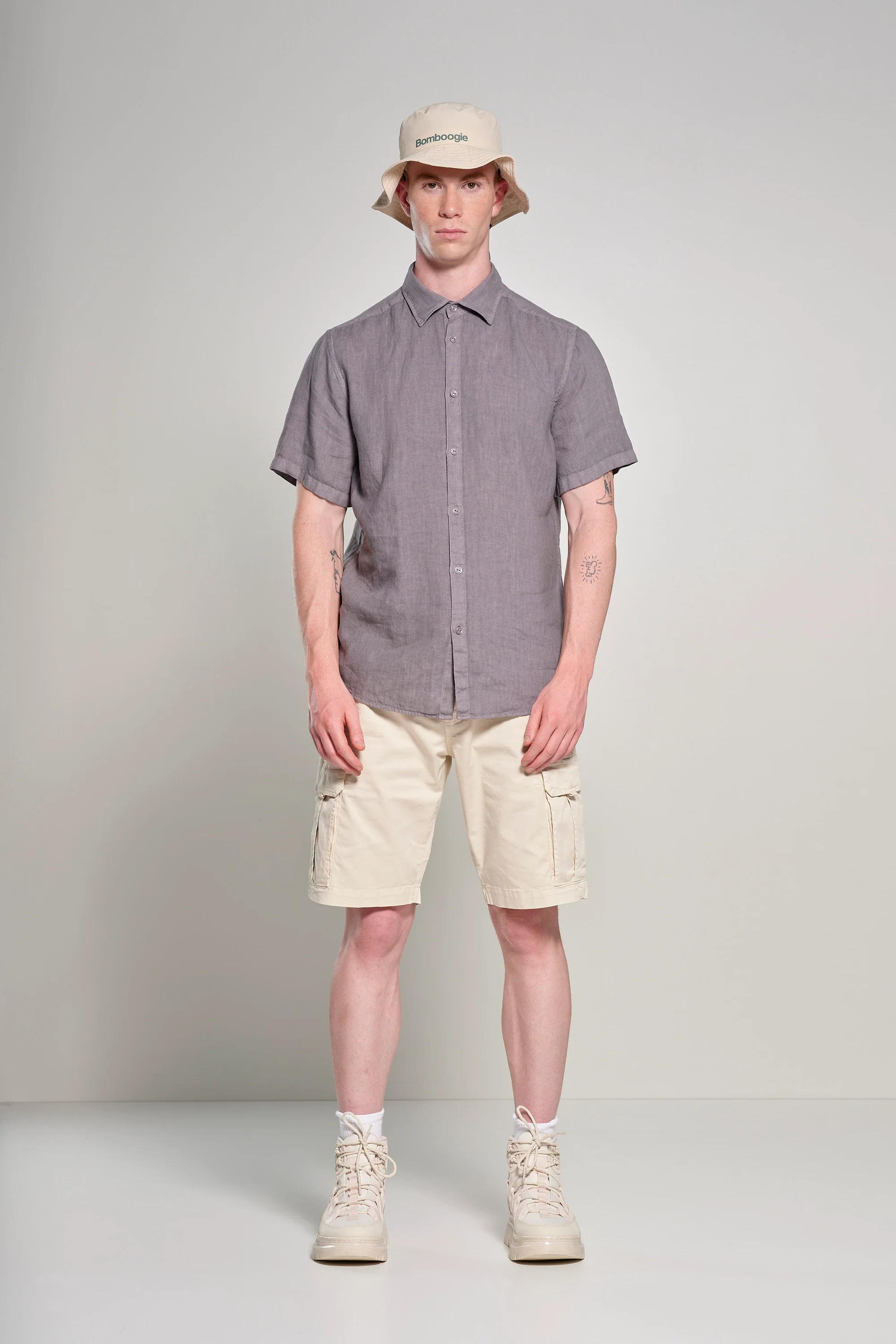 Camicia regular fit in lino - Image 4