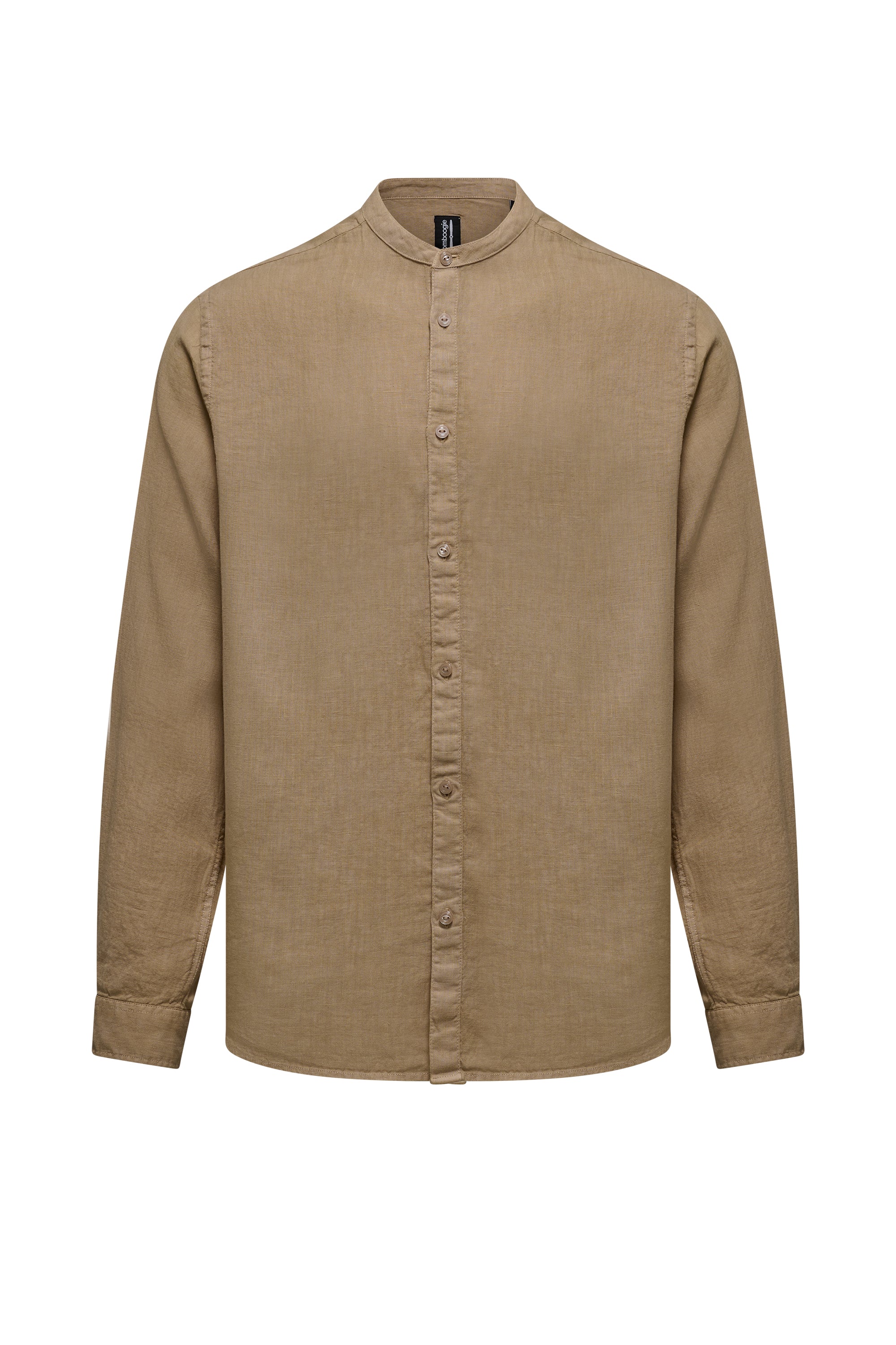 Camicia regular fit in lino fiammato - Image 47