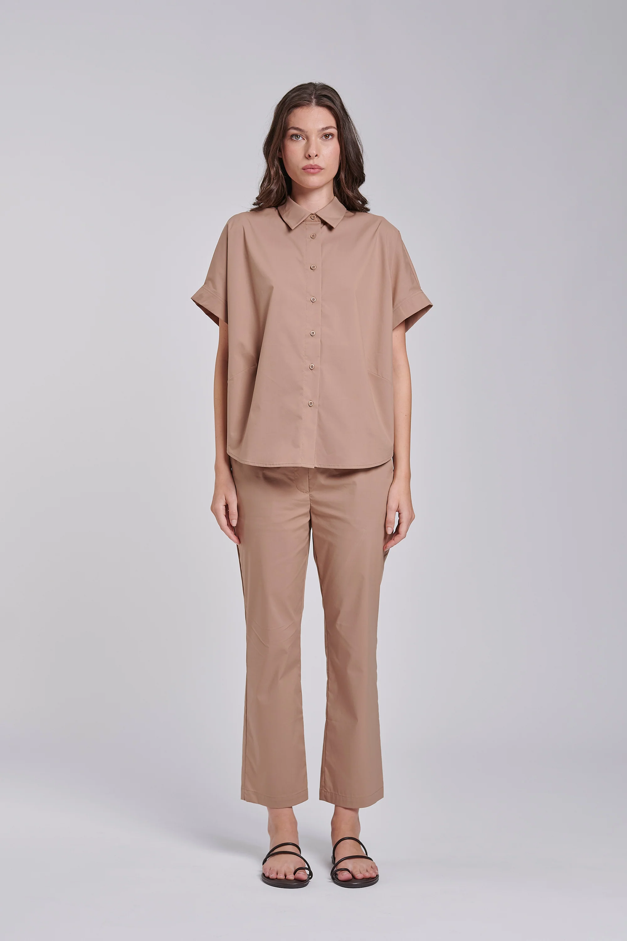 Camicia over in raso di cotone - Image 4