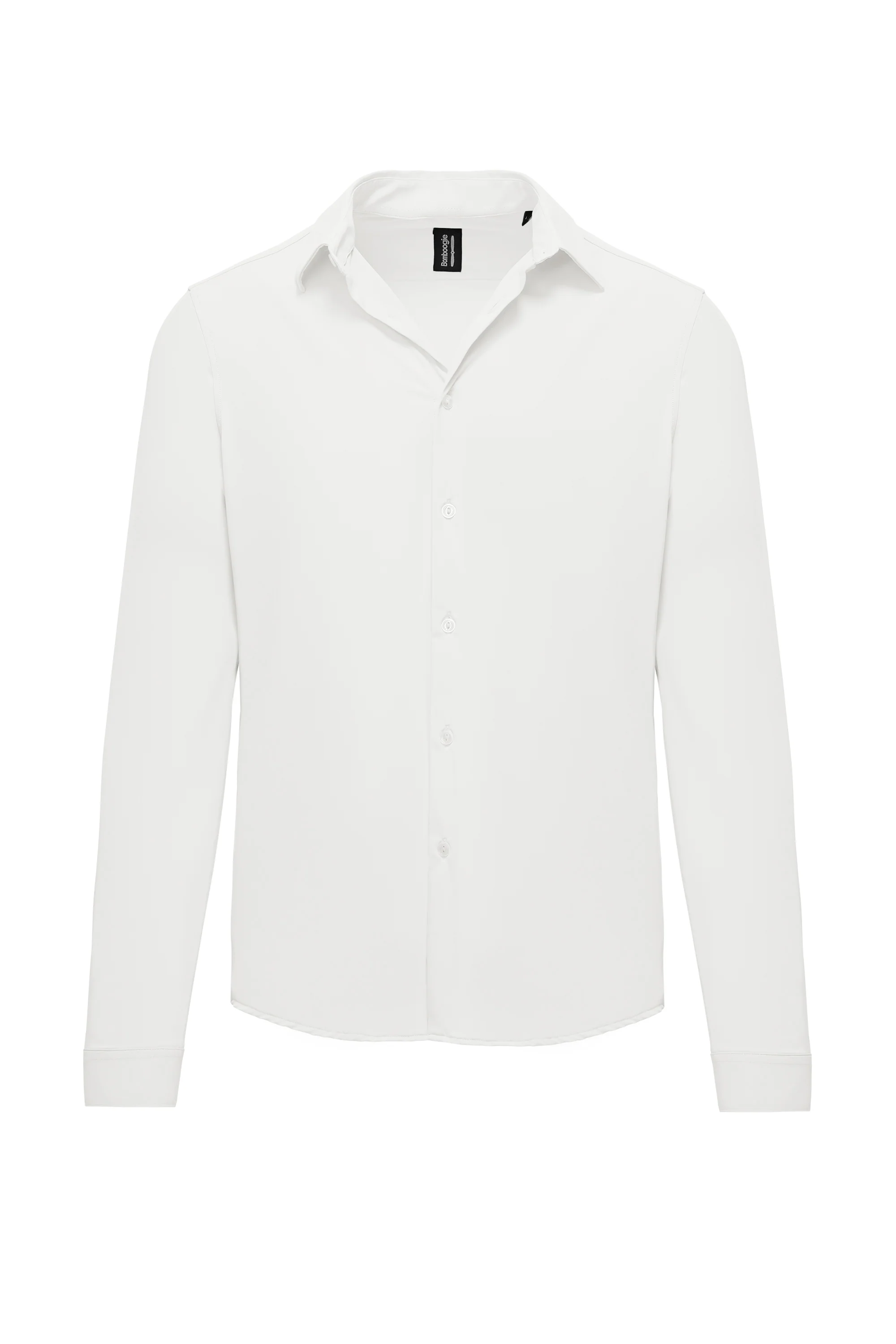 Camicia slim fit in tessuto stretch - Image 5