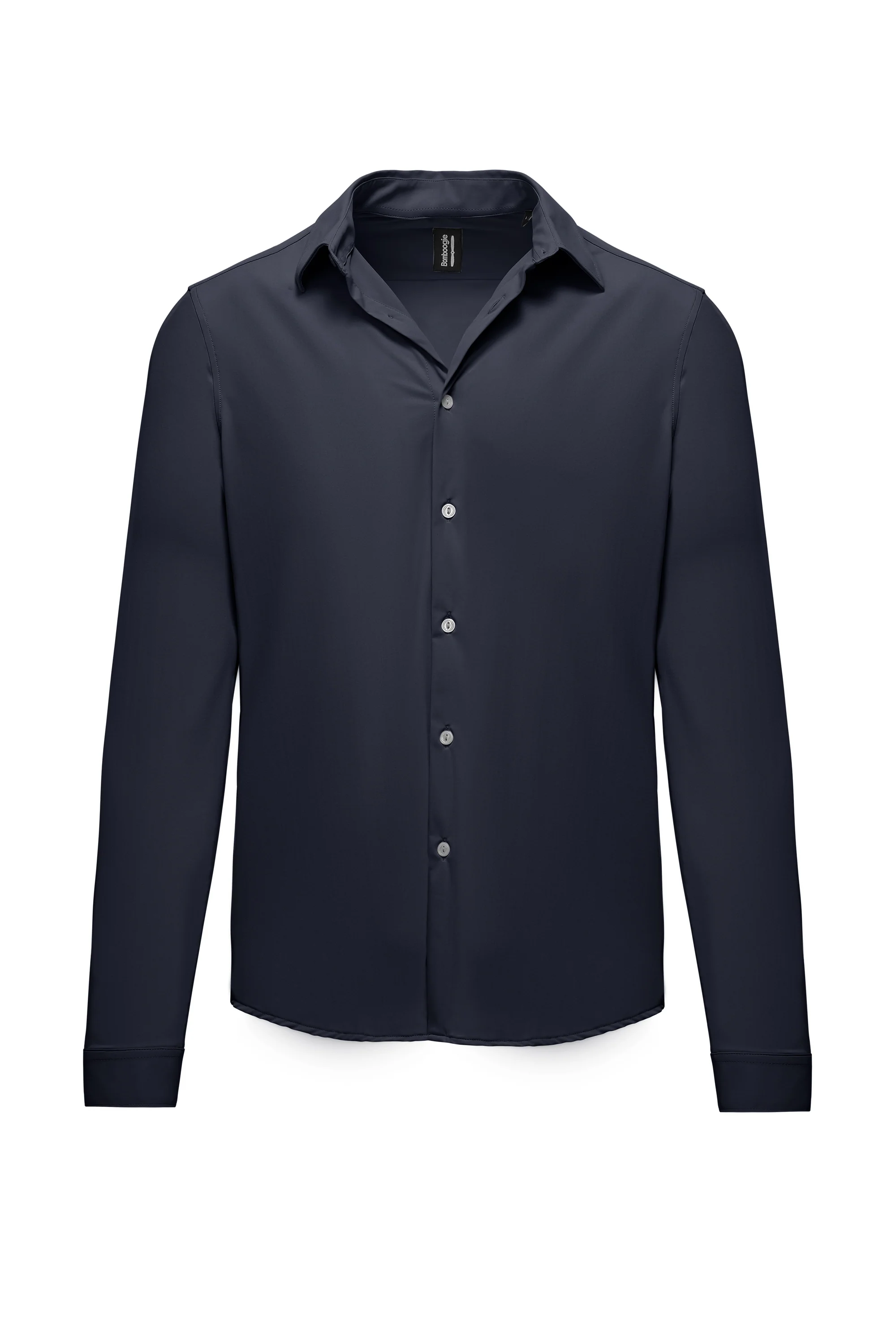 Camicia slim fit in tessuto stretch - Image 8