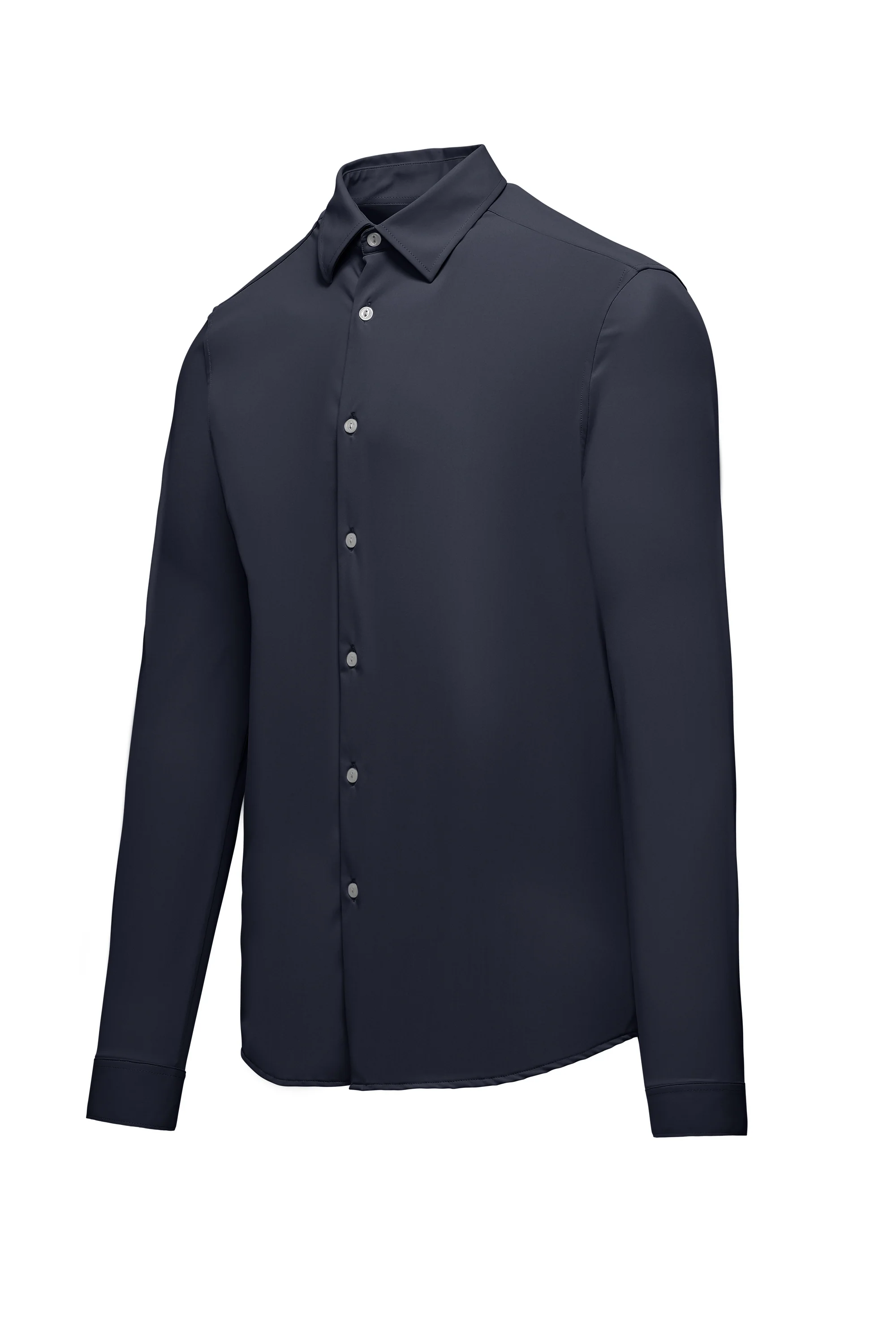Camicia slim fit in tessuto stretch - Image 9