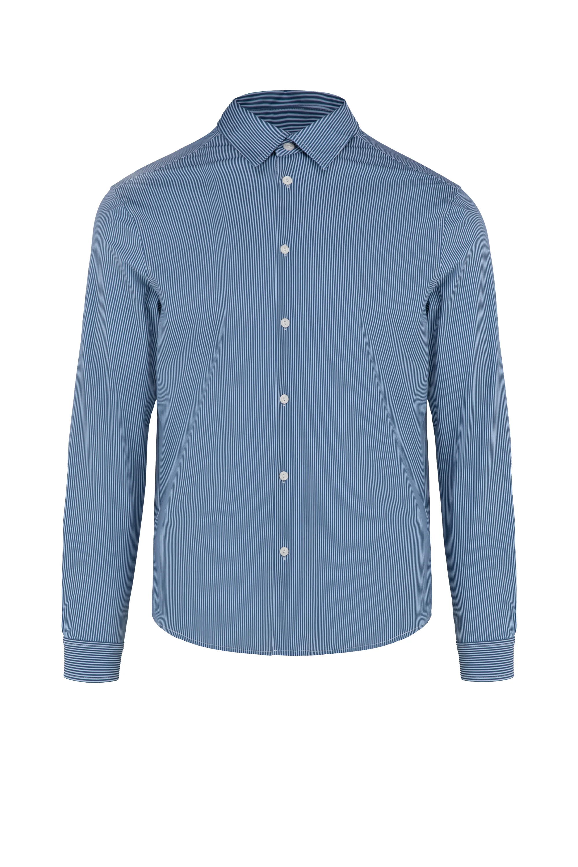 Camicia slim fit in tessuto stretch - Image 4