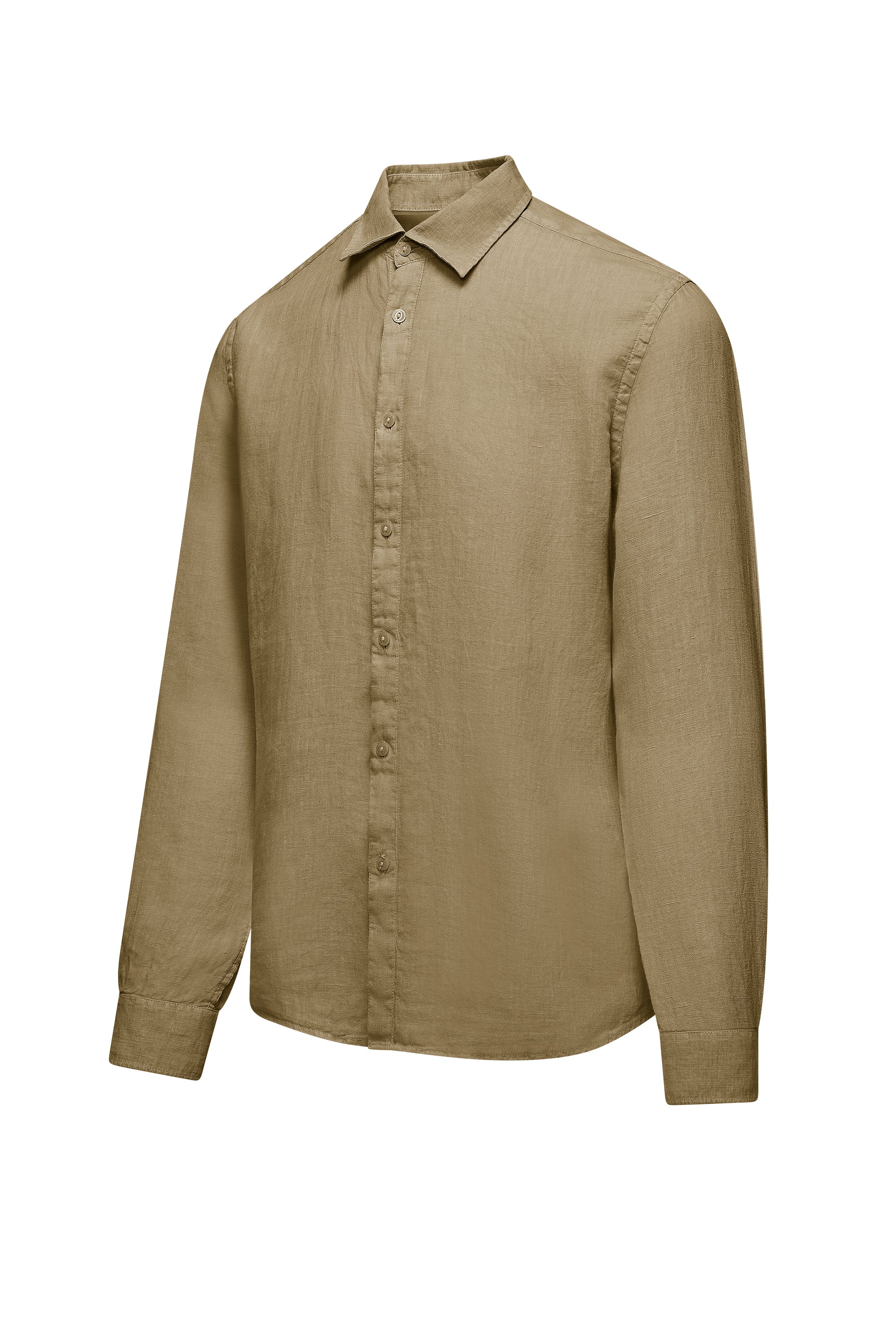 Camicia regular fit in lino - Image 17