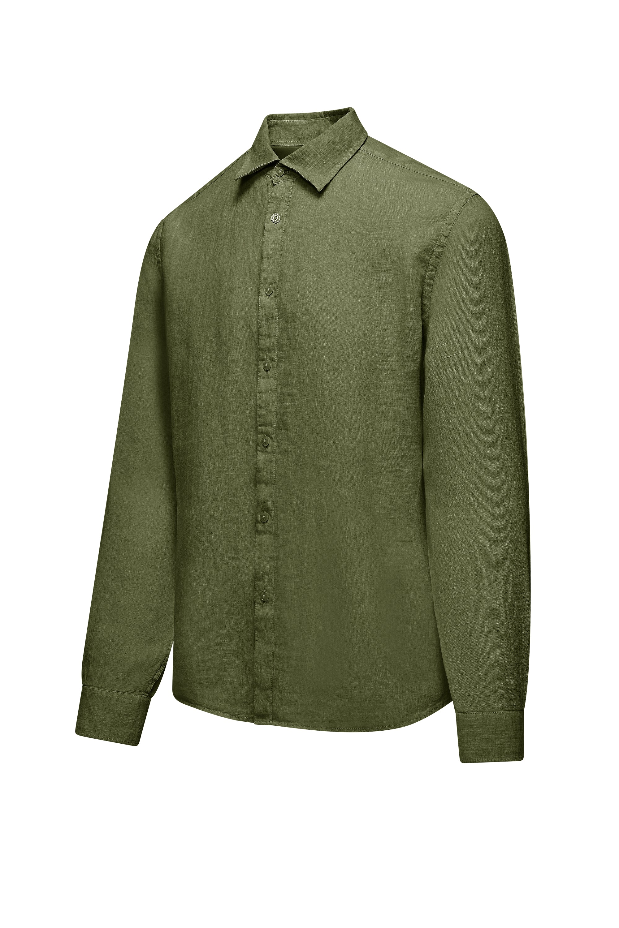 Camicia regular fit in lino - Image 23