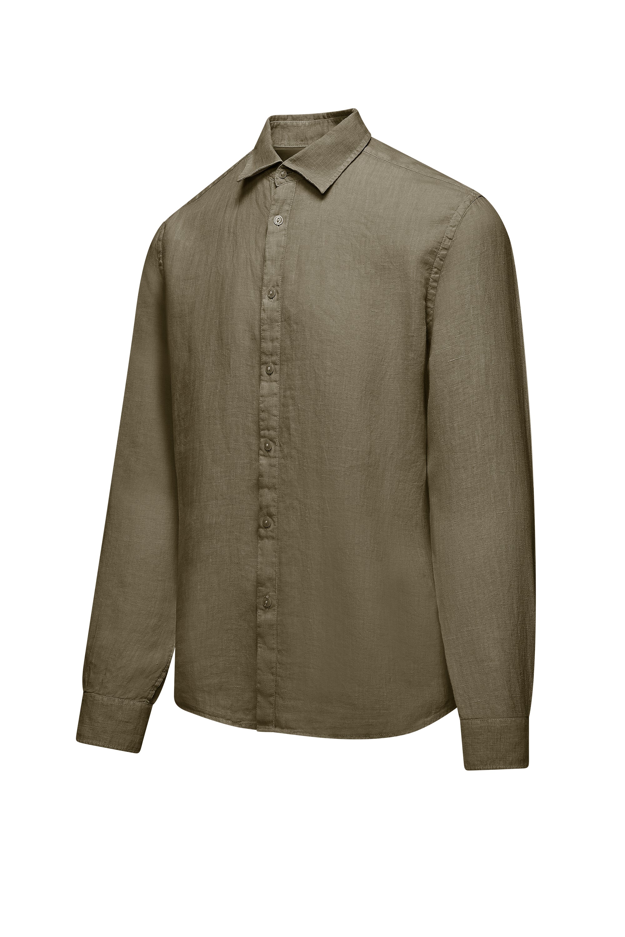 Camicia regular fit in lino - Image 26