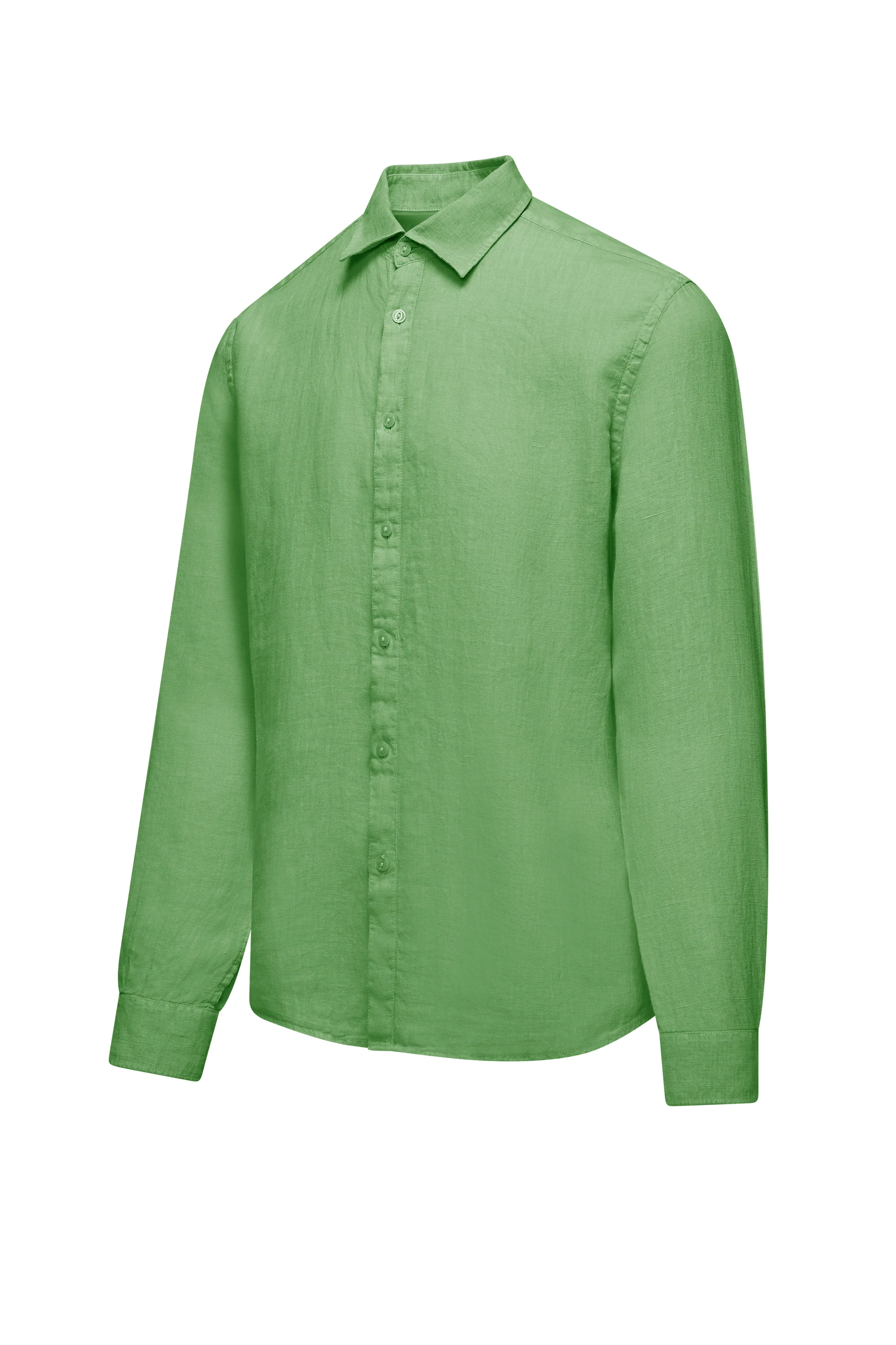 Camicia regular fit in lino - Image 47