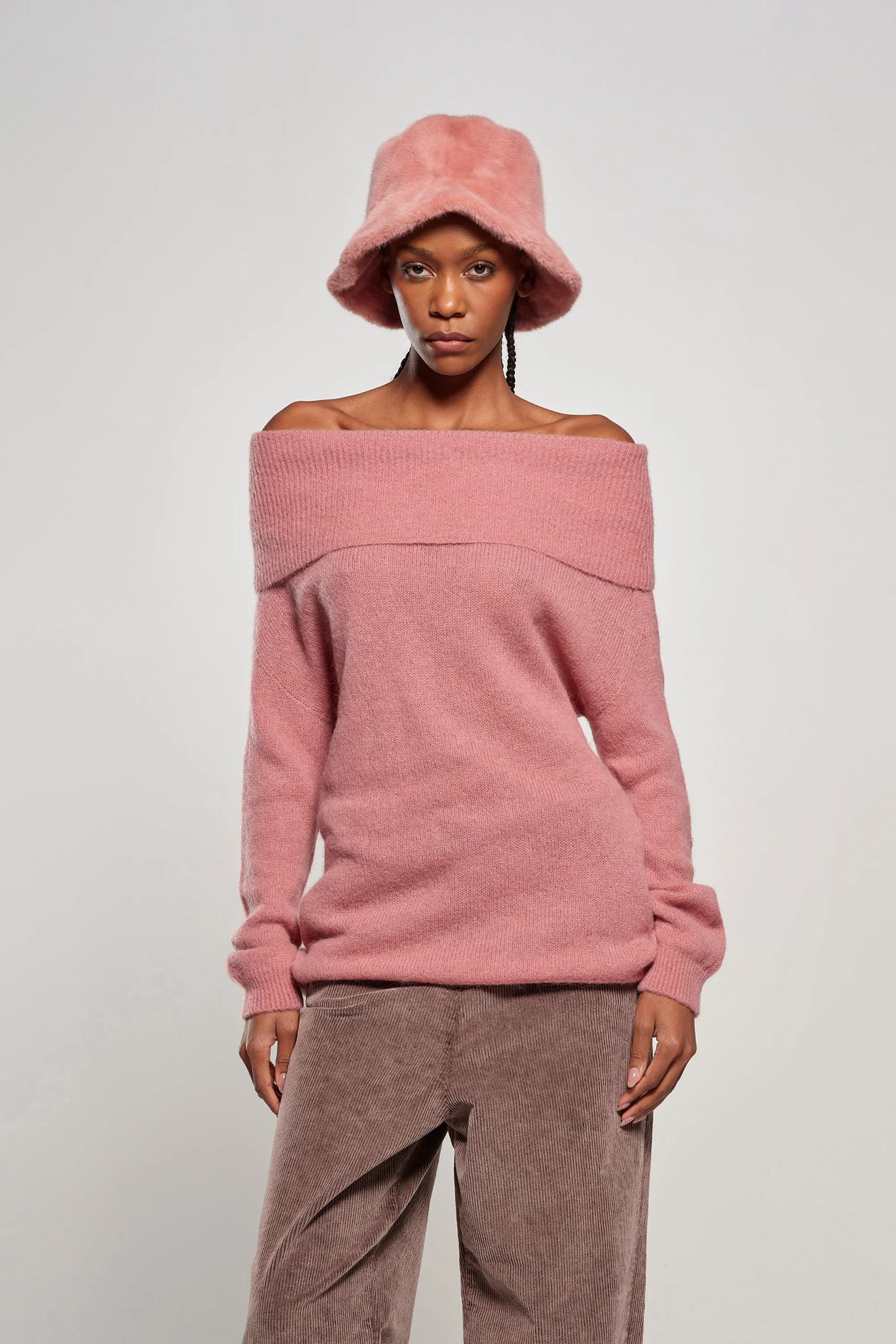 Cappello bucket in pelliccetta sintetica effetto lapin - Image 8