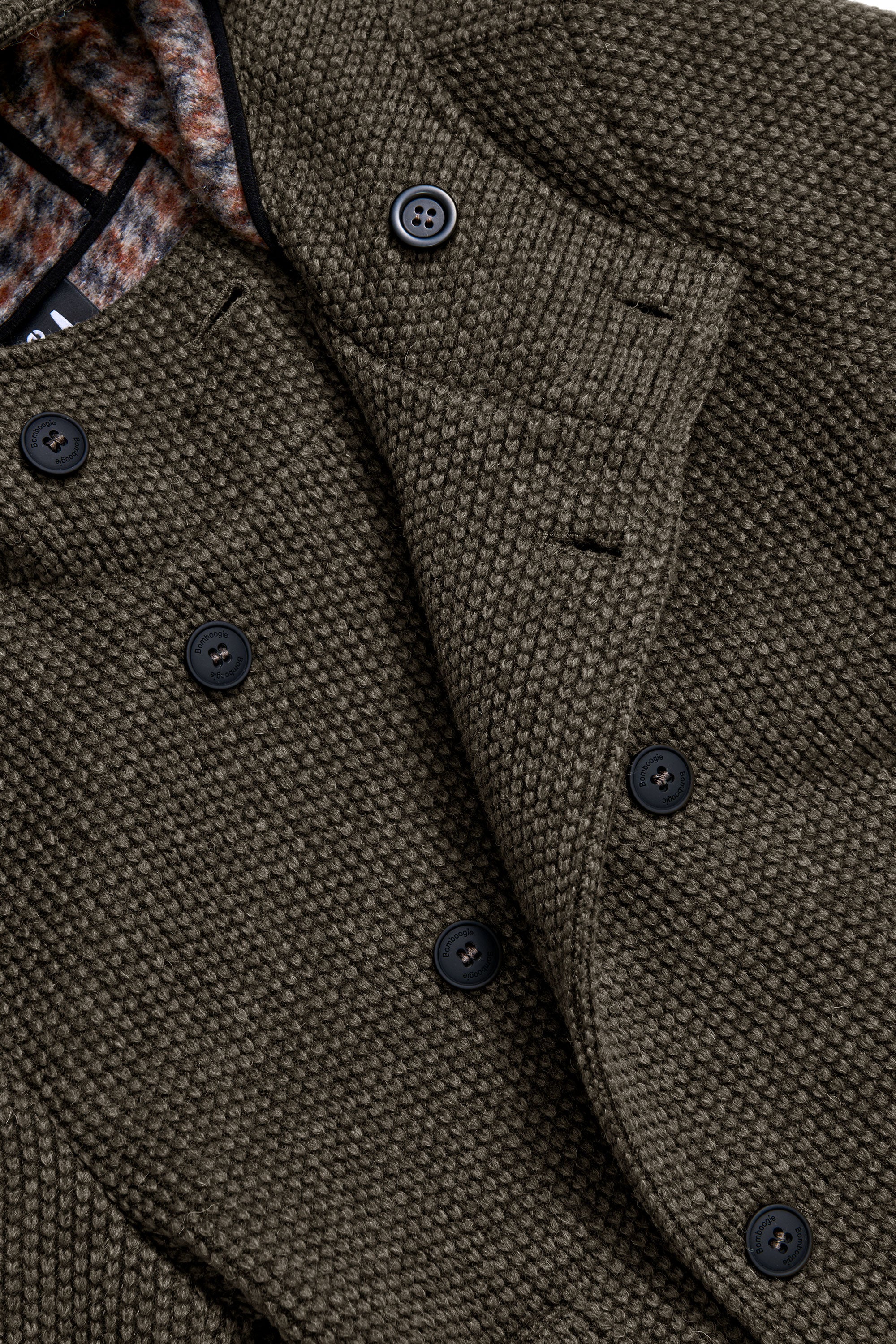 Cappotto corto doppiopetto in lana cotta con cappuccio - Image 12
