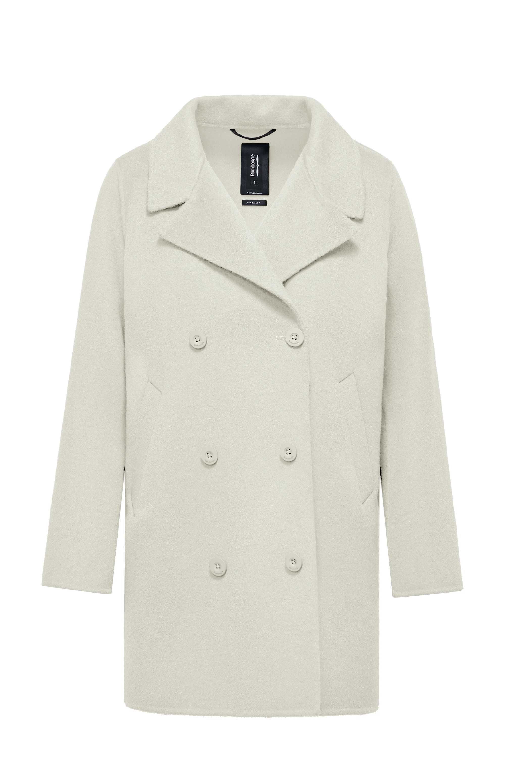 Cappotto da donna doppiopetto in lana double face - Image 11