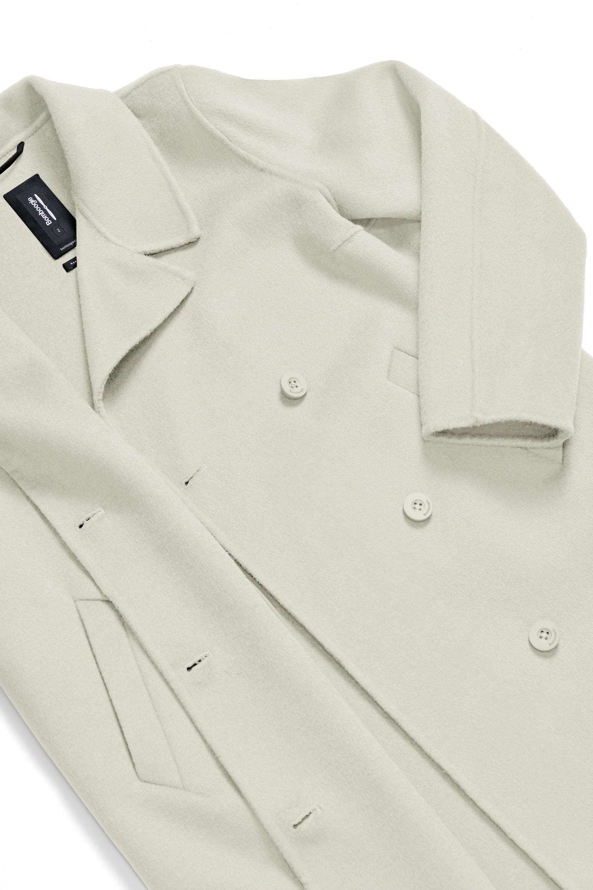 Cappotto da donna doppiopetto in lana double face - Image 14