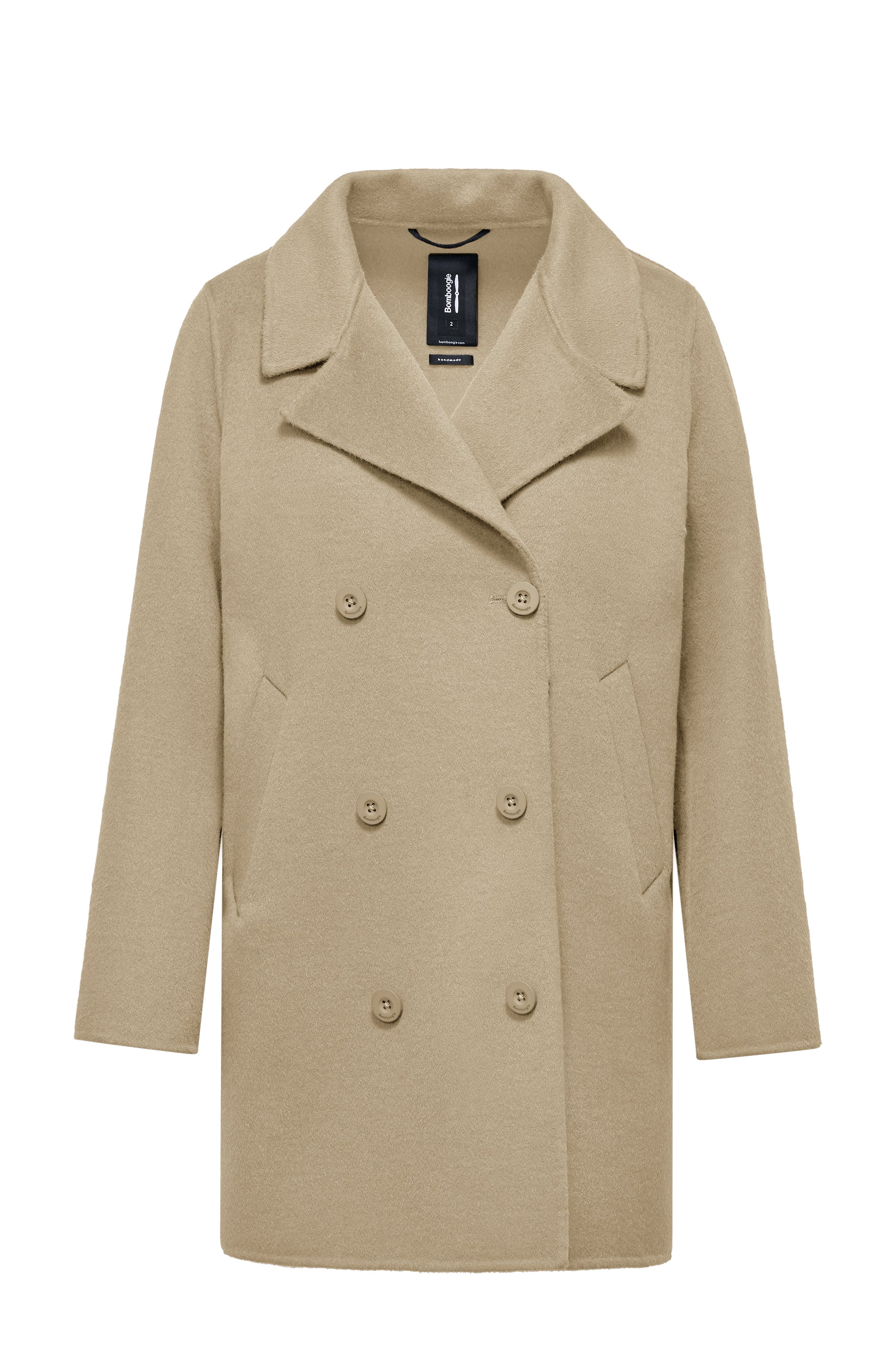 Cappotto da donna doppiopetto in lana double face - Image 16