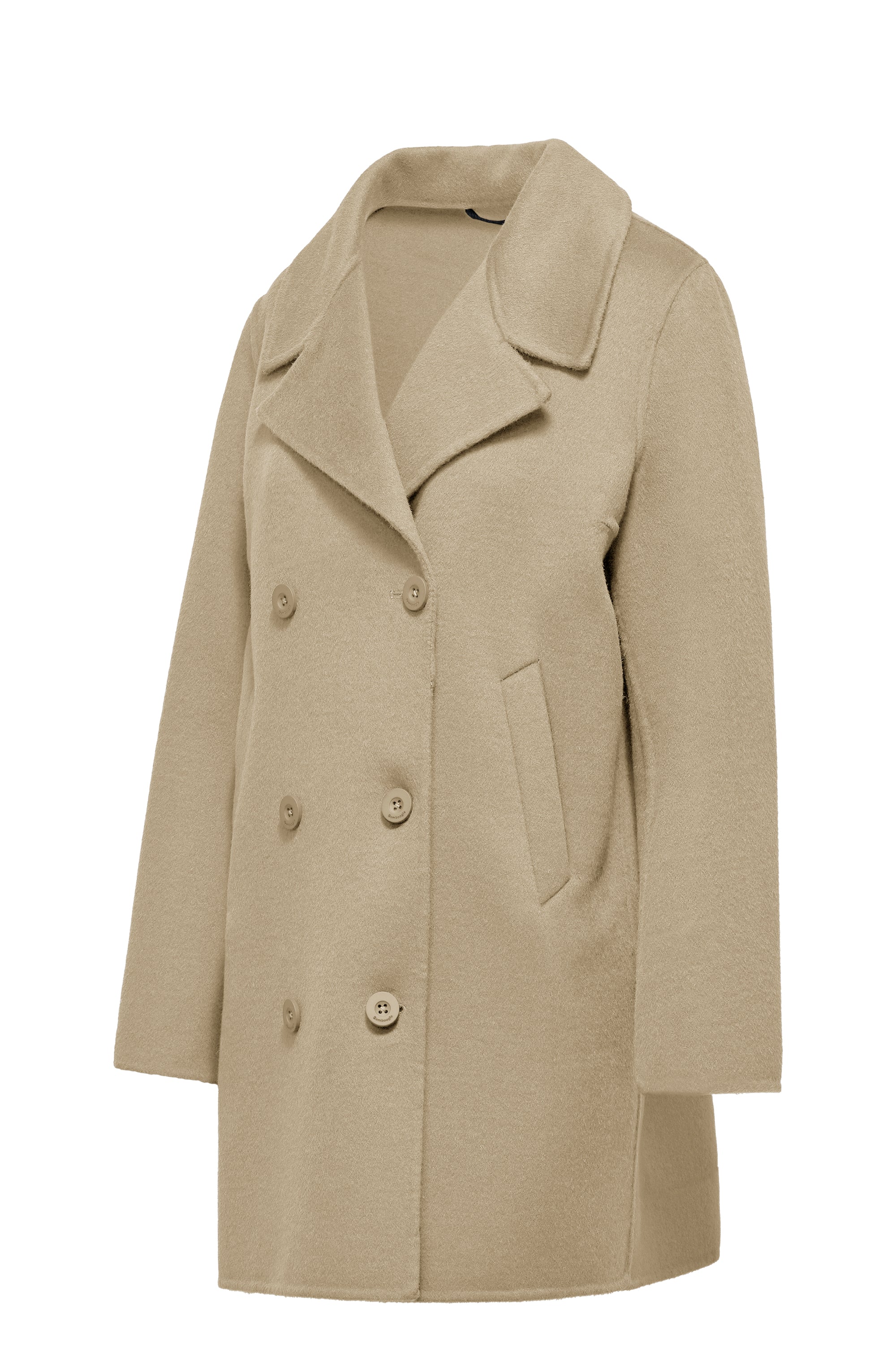 Cappotto da donna doppiopetto in lana double face - Image 17