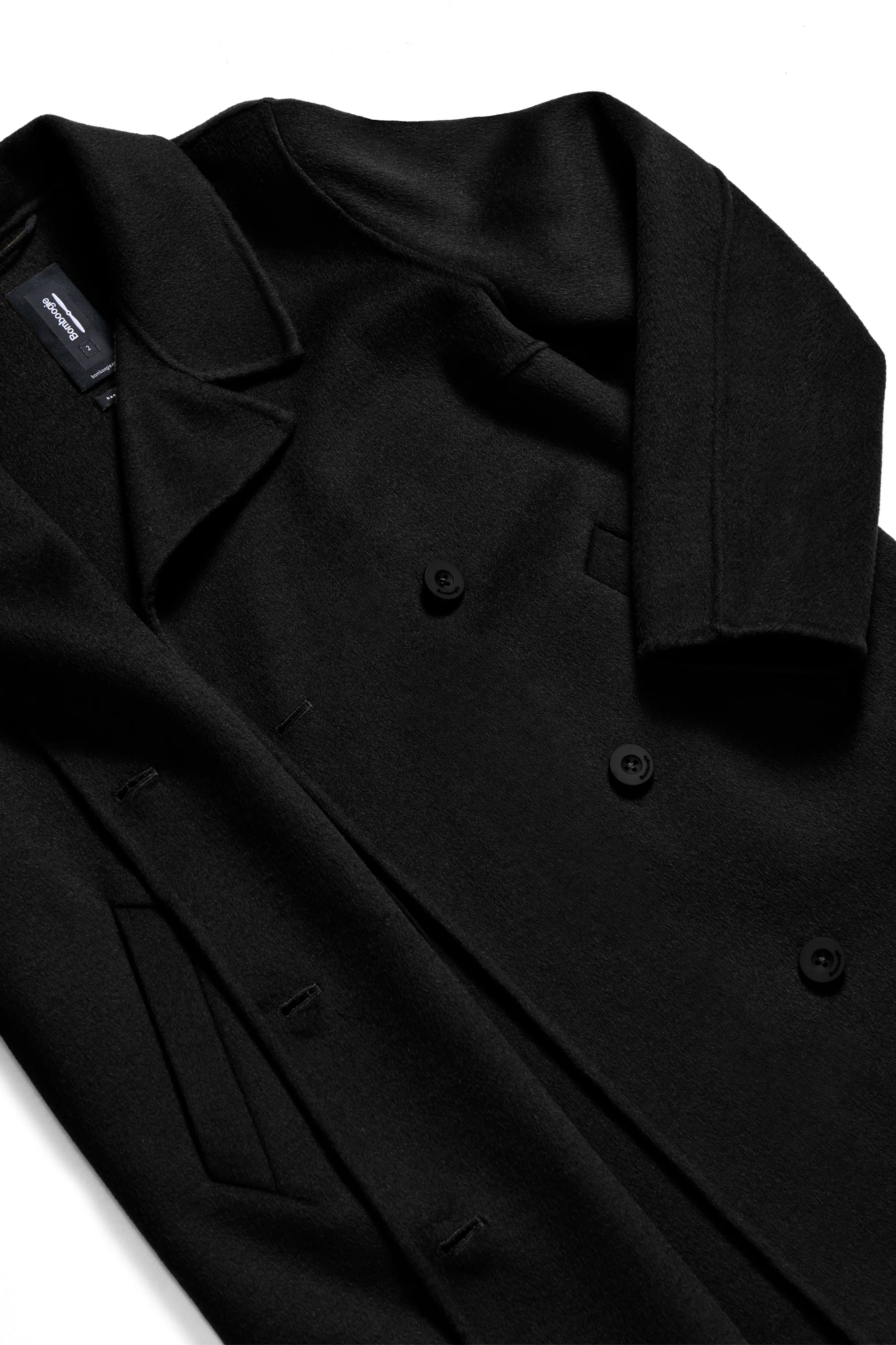 Cappotto da donna doppiopetto in lana double face - Image 4