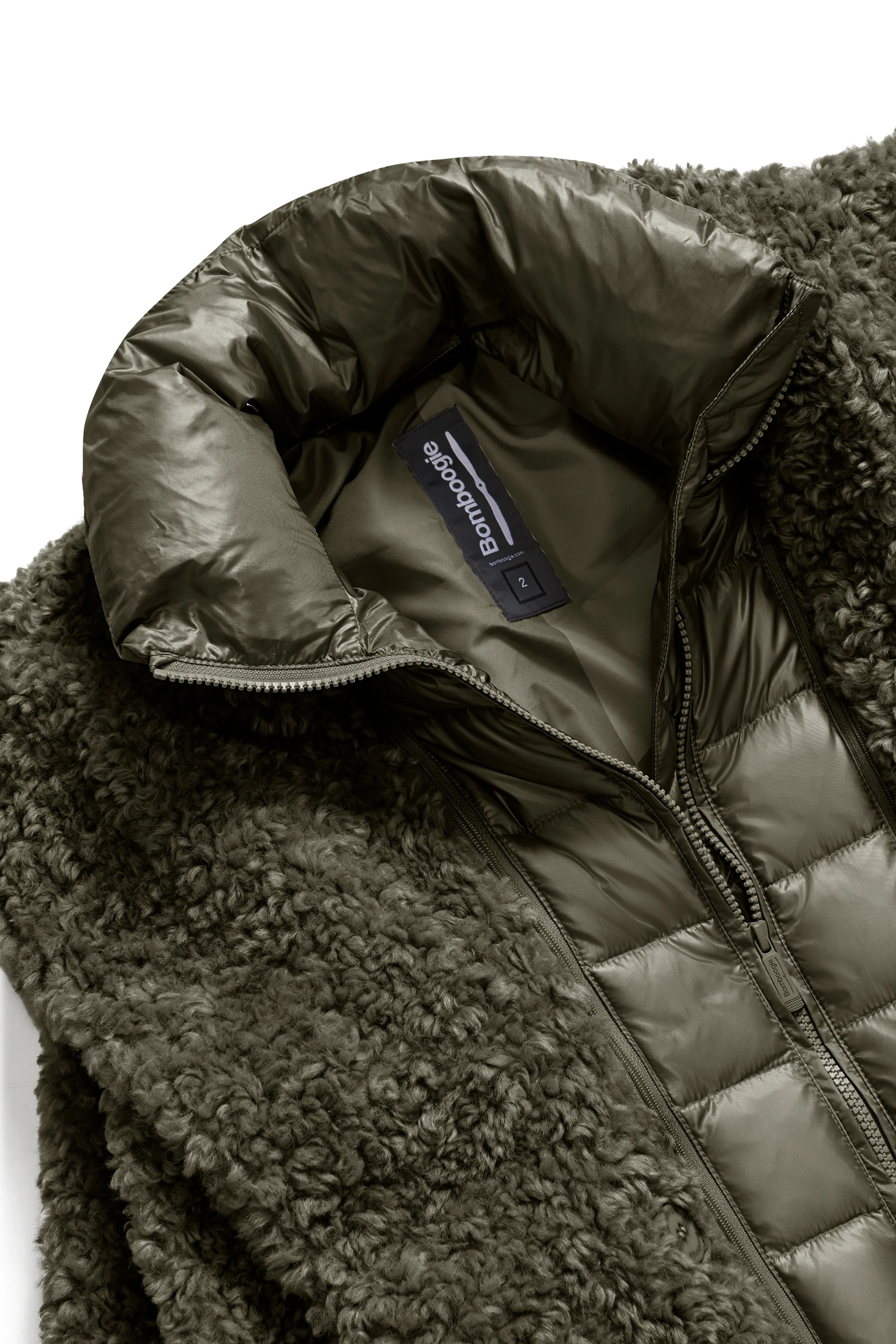 Cappotto lungo da donna in eco pelliccia con revers - Image 29