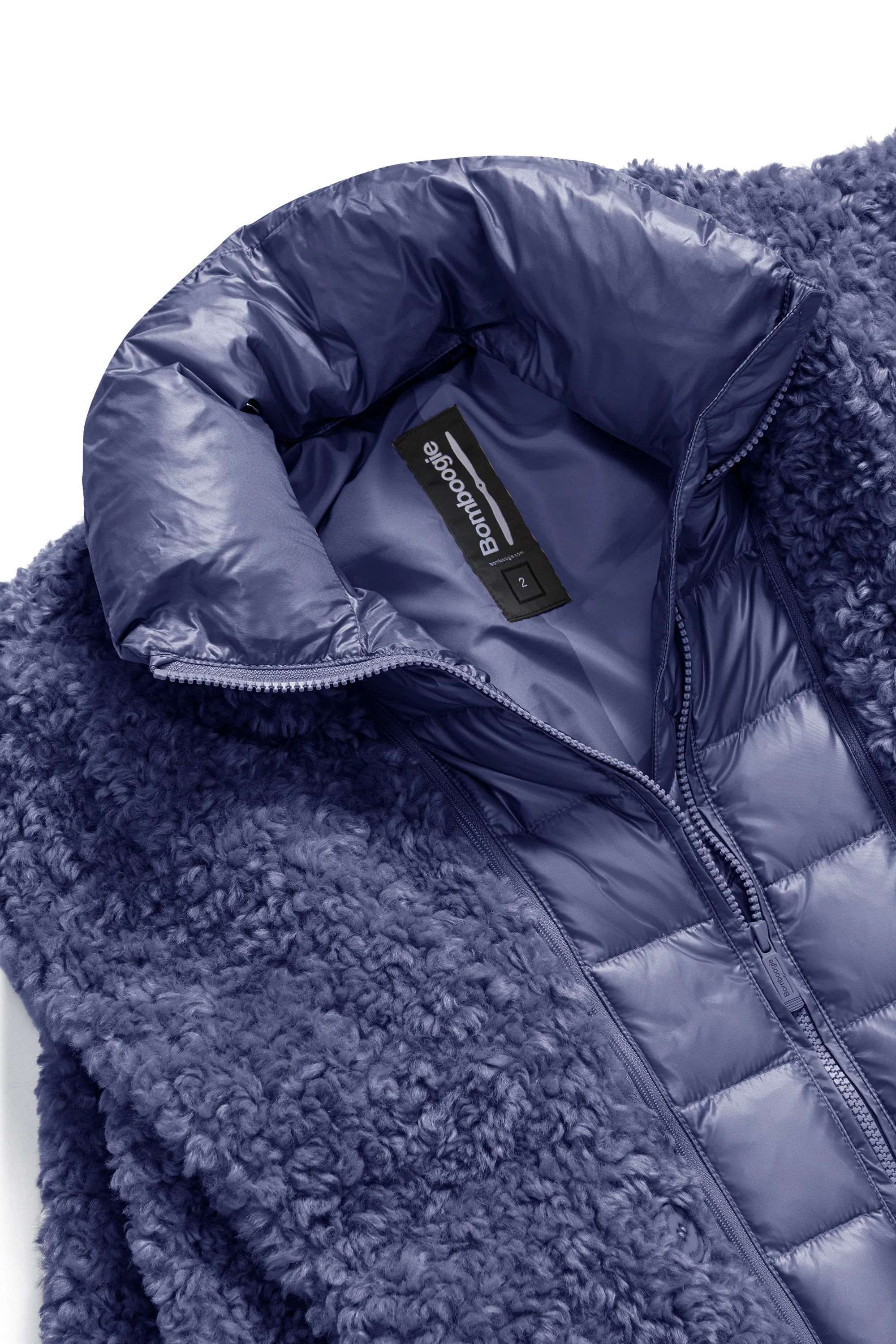 Cappotto lungo da donna in eco pelliccia con revers - Image 39