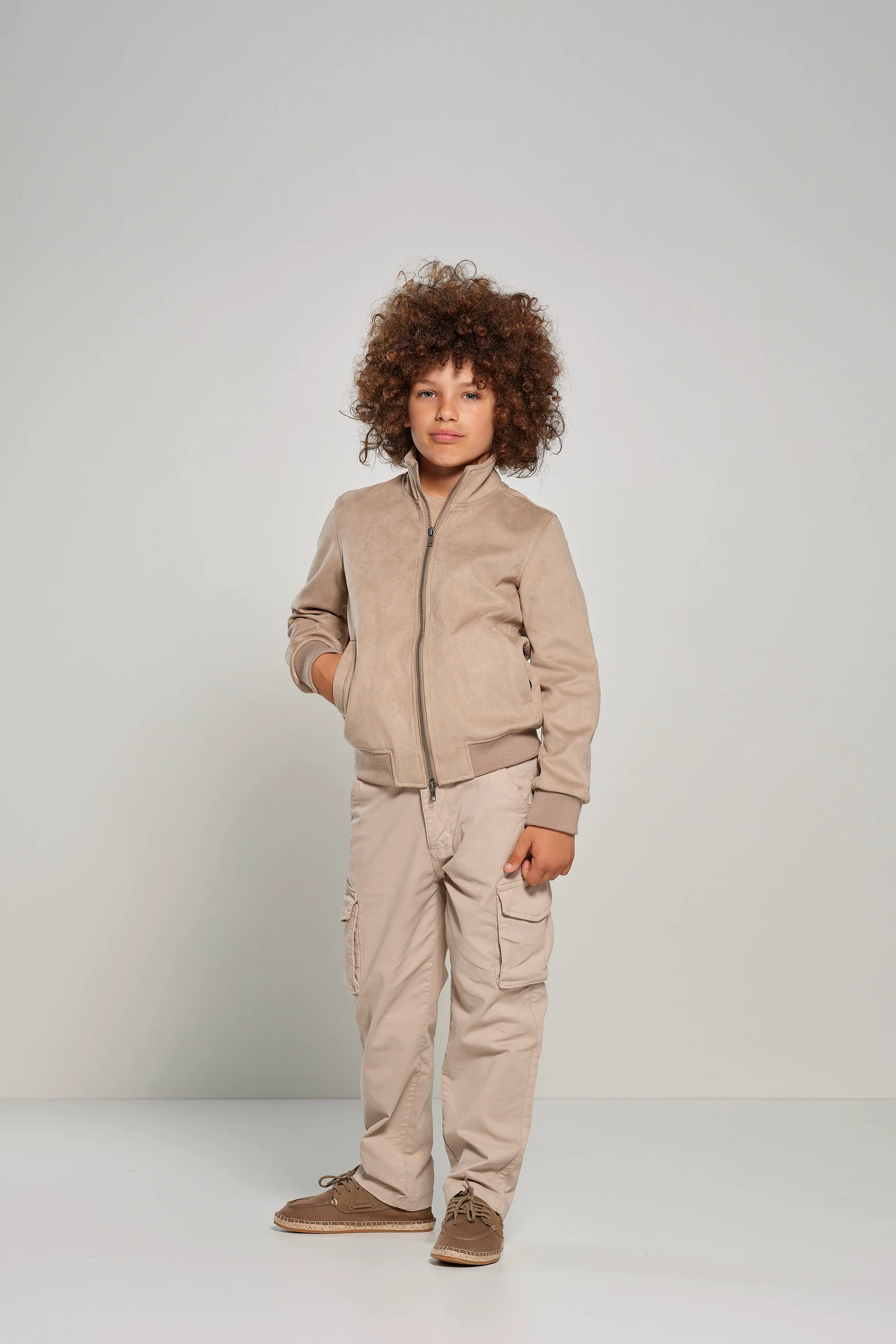 Giacca bambino in eco-pelle scamosciata - Image 3