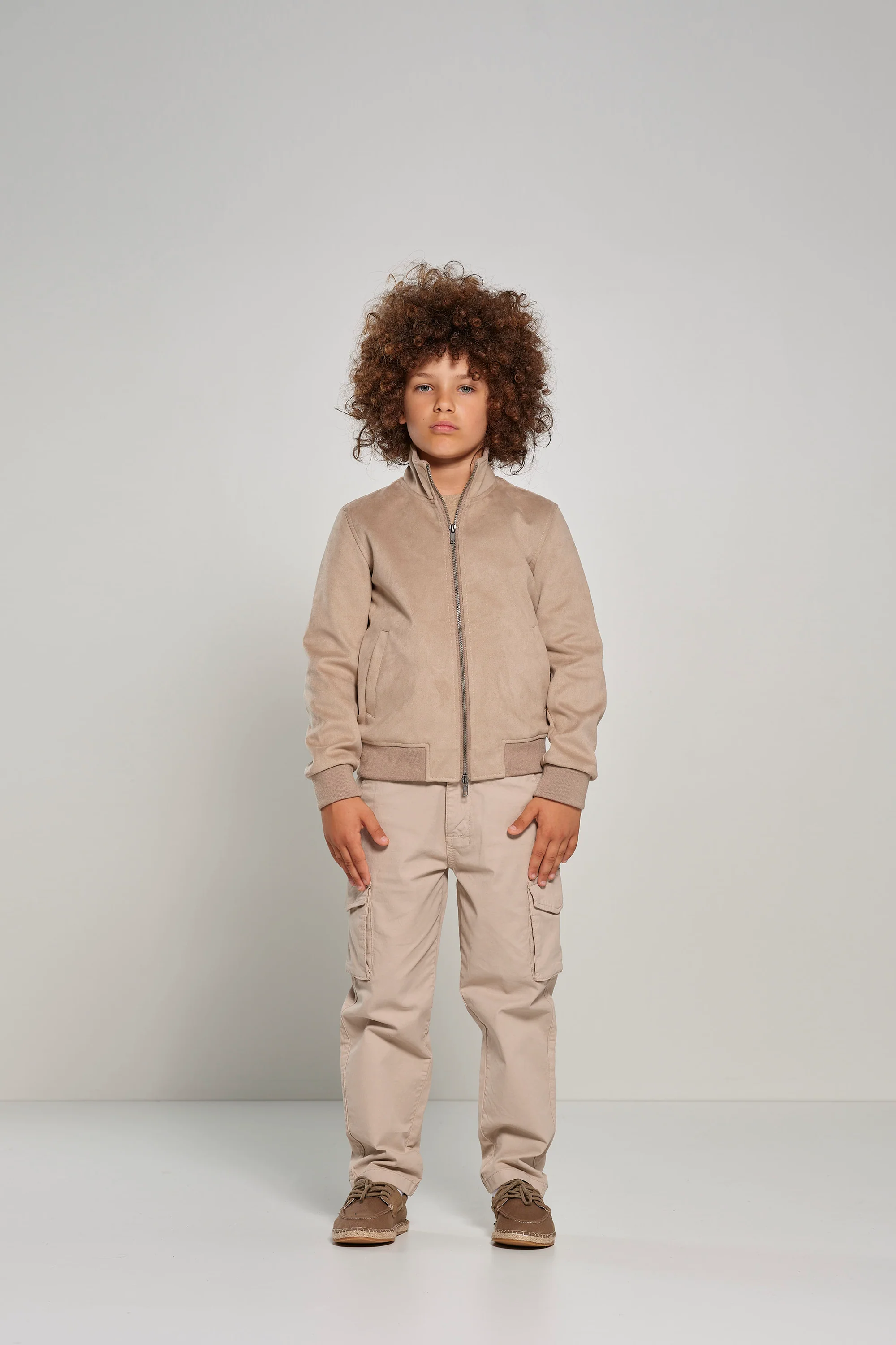 Giacca bambino in eco-pelle scamosciata - Image 4