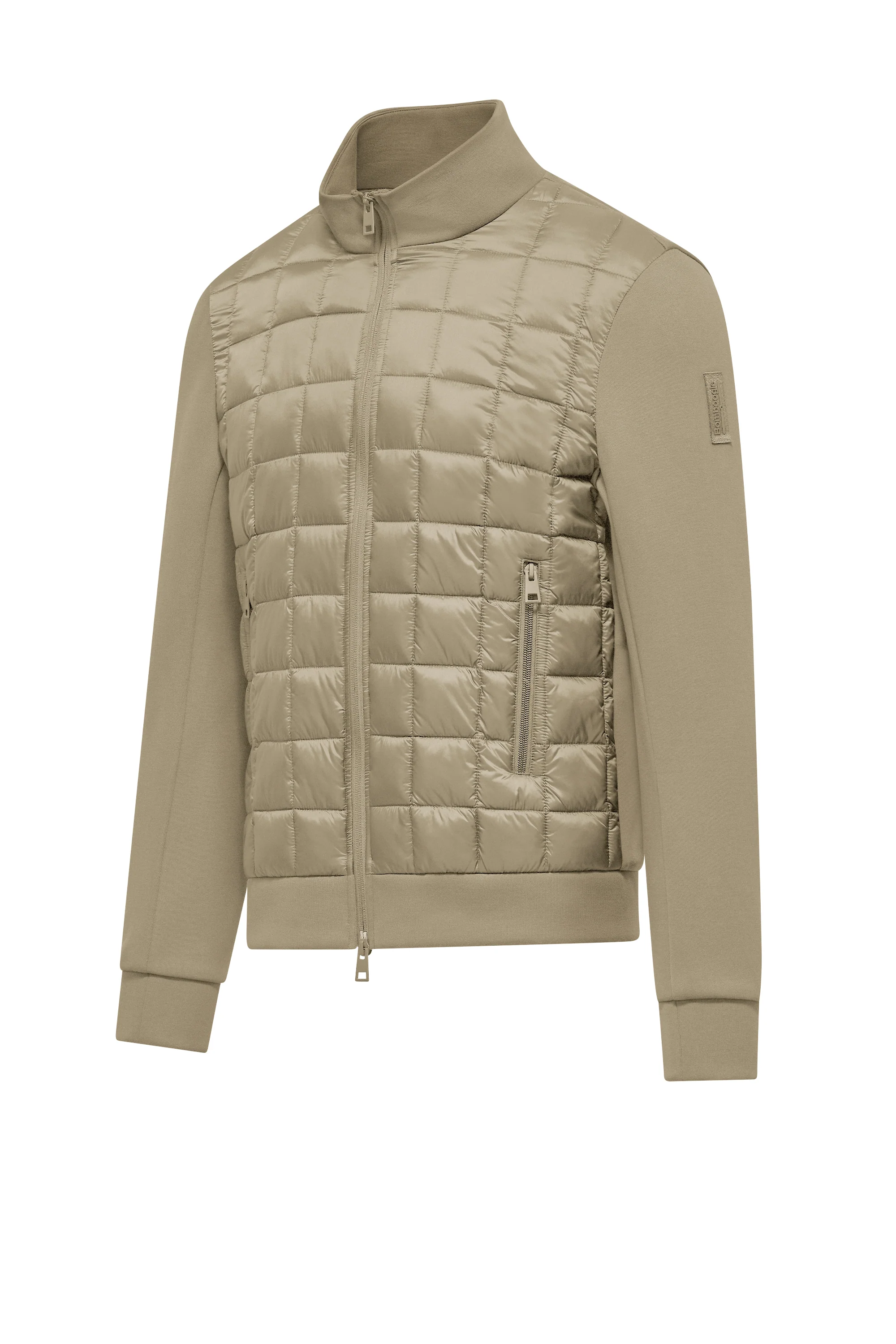 Giacca bimaterica in nylon e felpa - Image 6