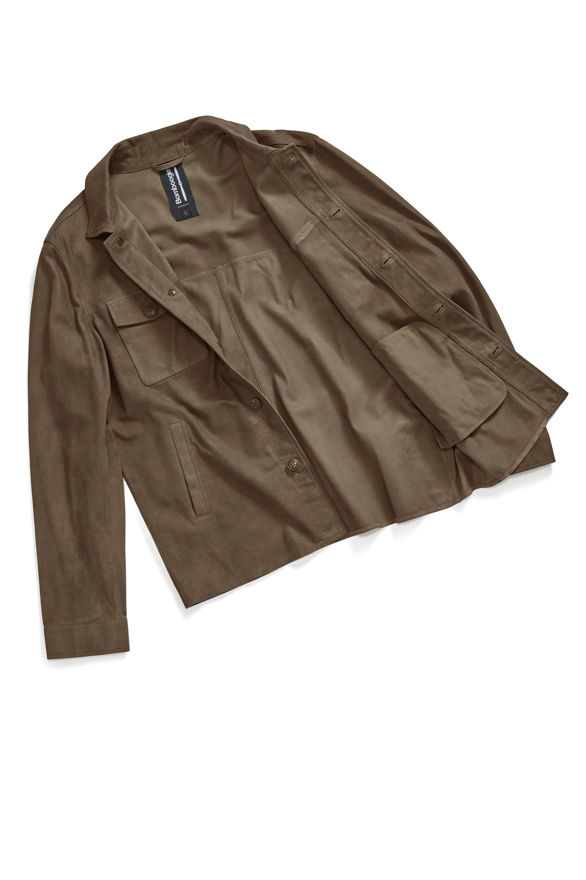 Giacca-camicia in pelle Wed - Image 16