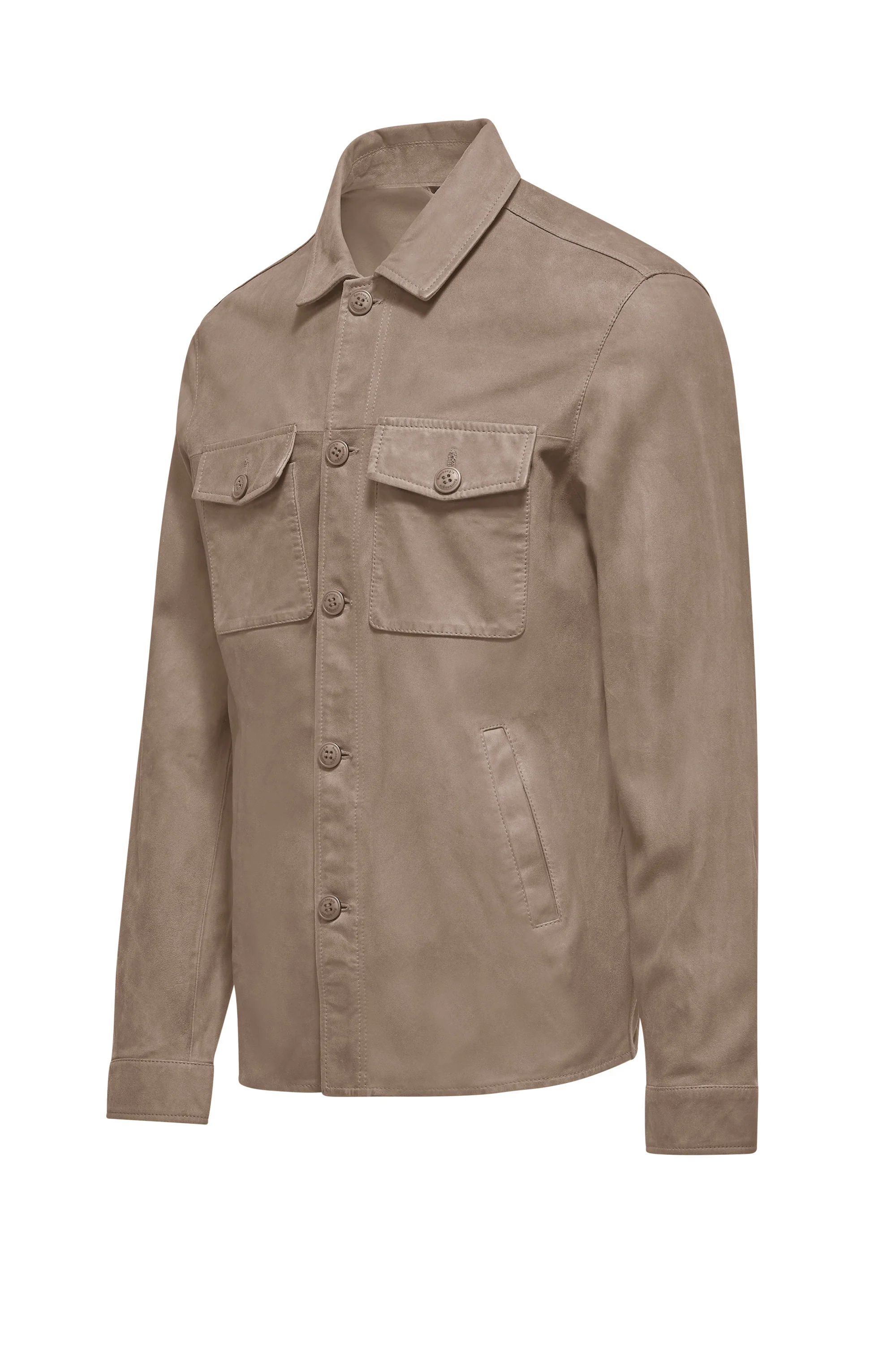 Giacca-camicia in pelle Wed - Image 6