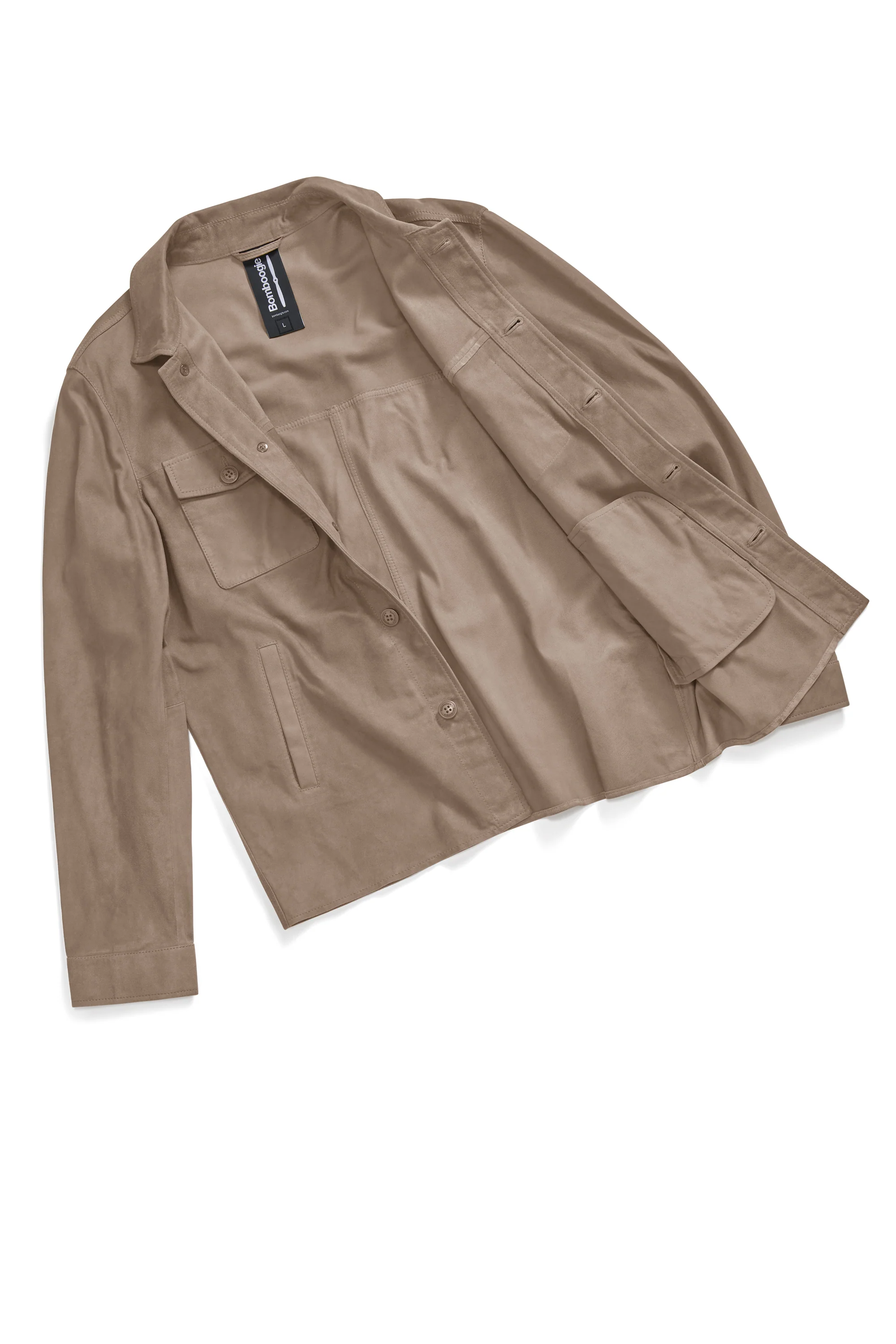 Giacca-camicia in pelle Wed - Image 8