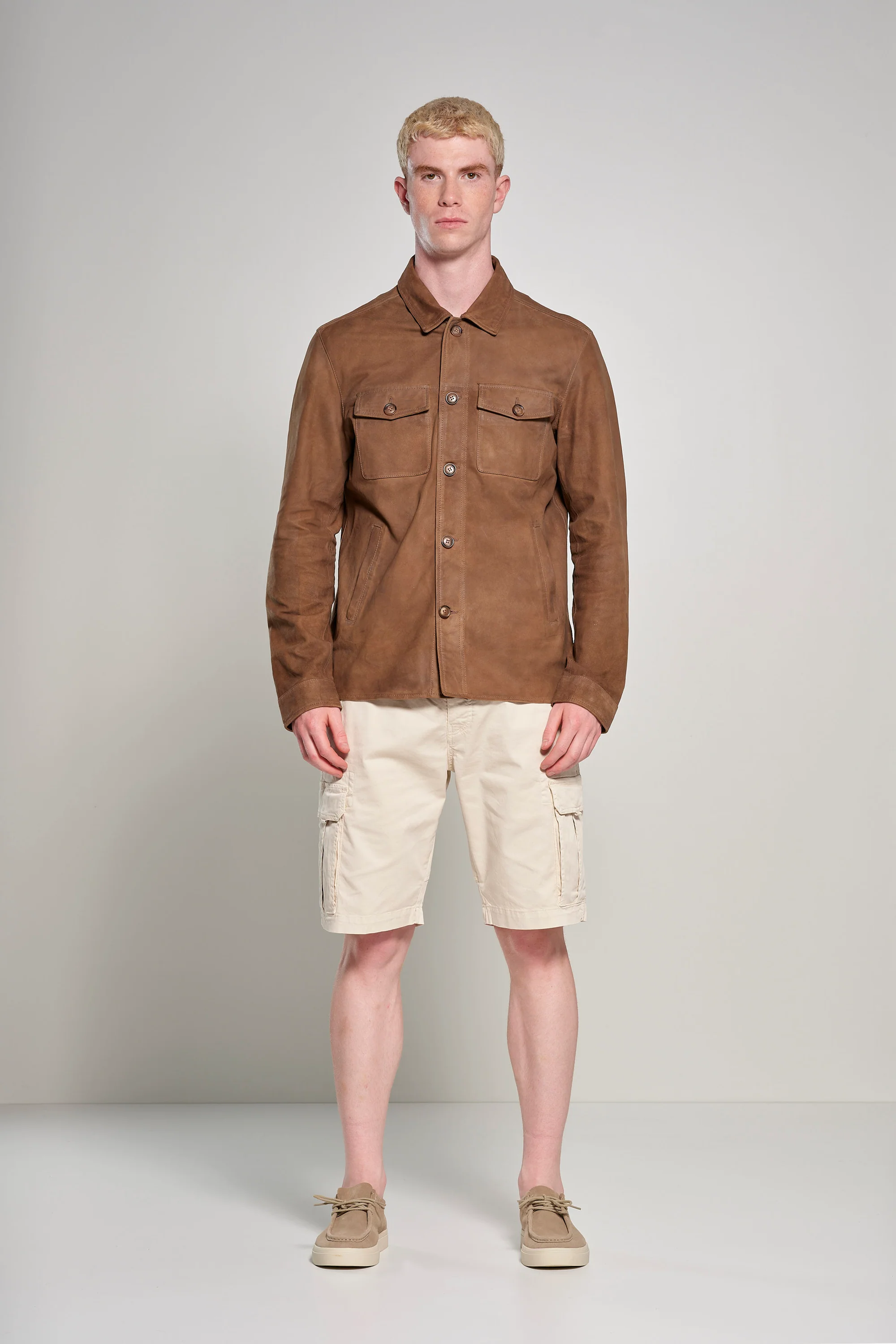 Giacca-camicia in pelle Wed - Image 6