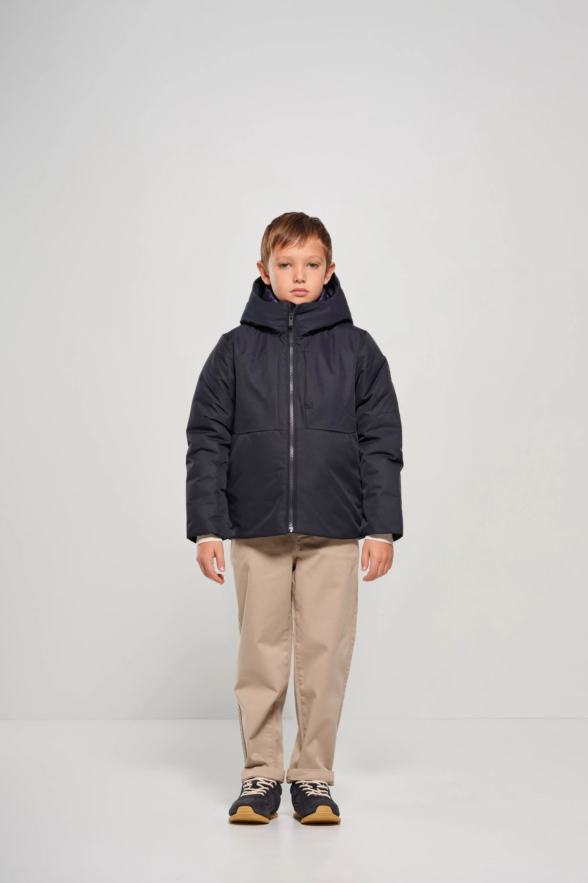 Giacca corta da bambino imbottita effetto piuma windproof waterproof - Image 8