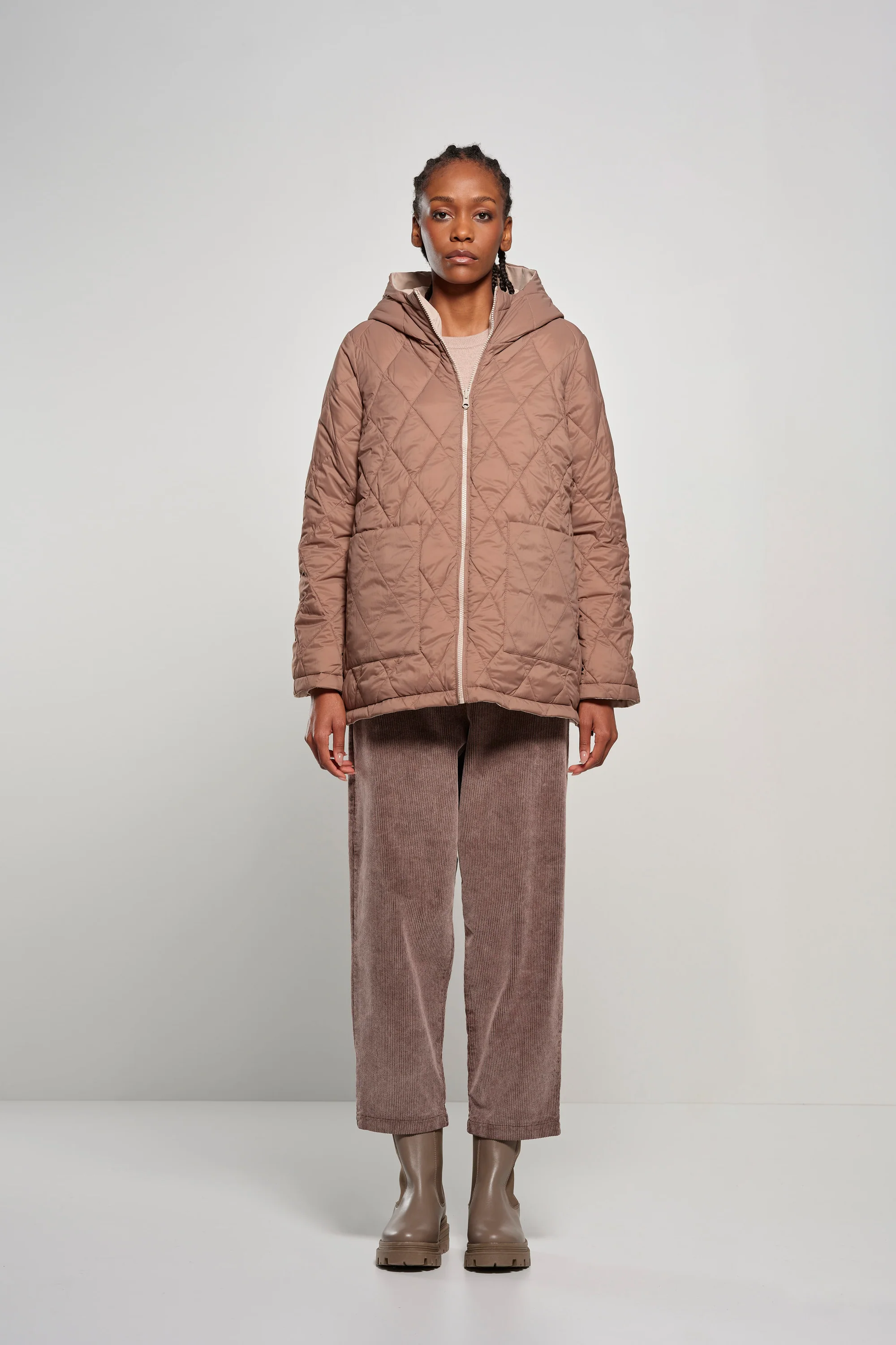 Giacca corta reversibile con cappuccio - Image 18