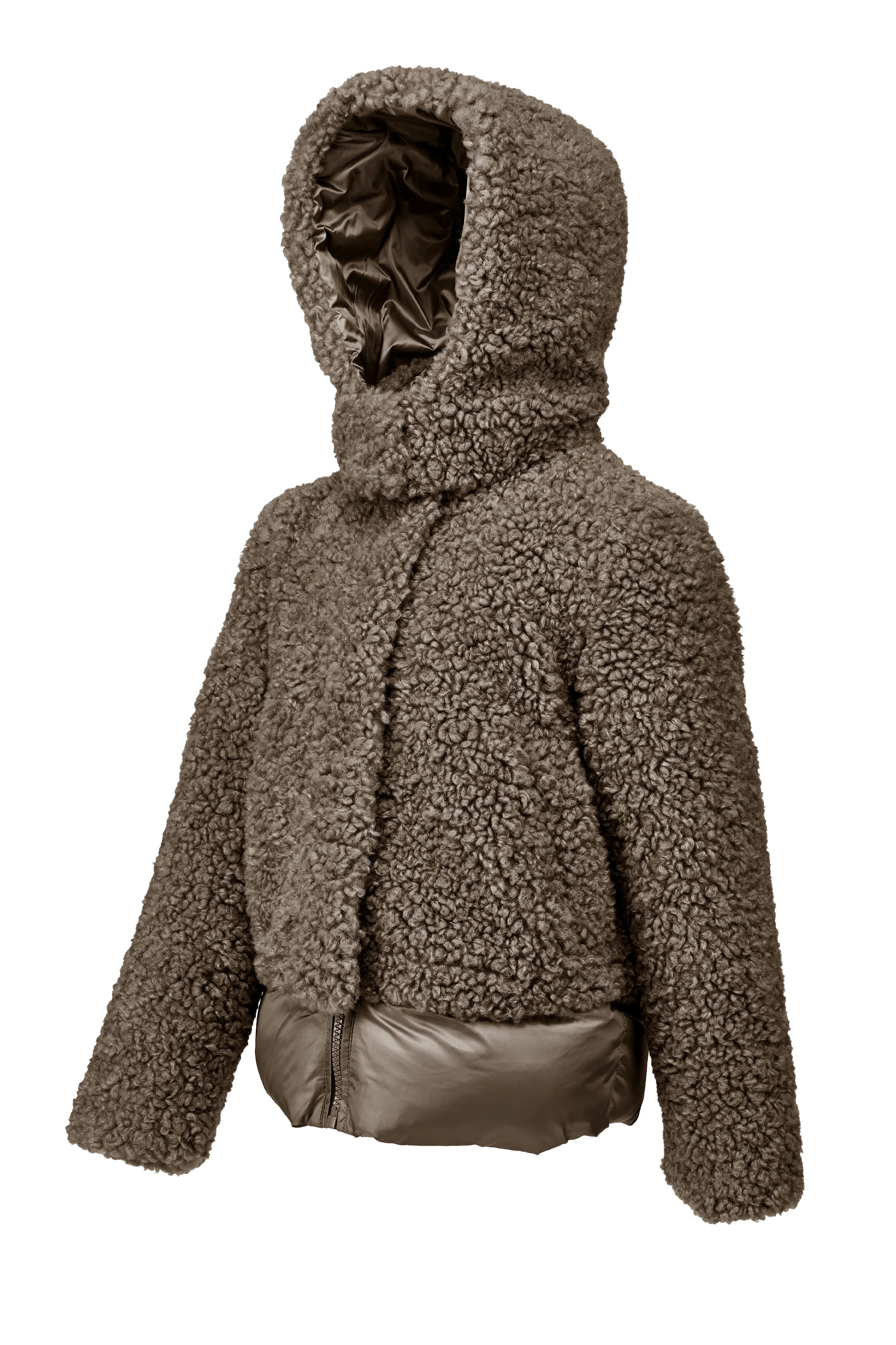 Giacca da bambina in ecopelliccia e nylon imbottito - Image 10