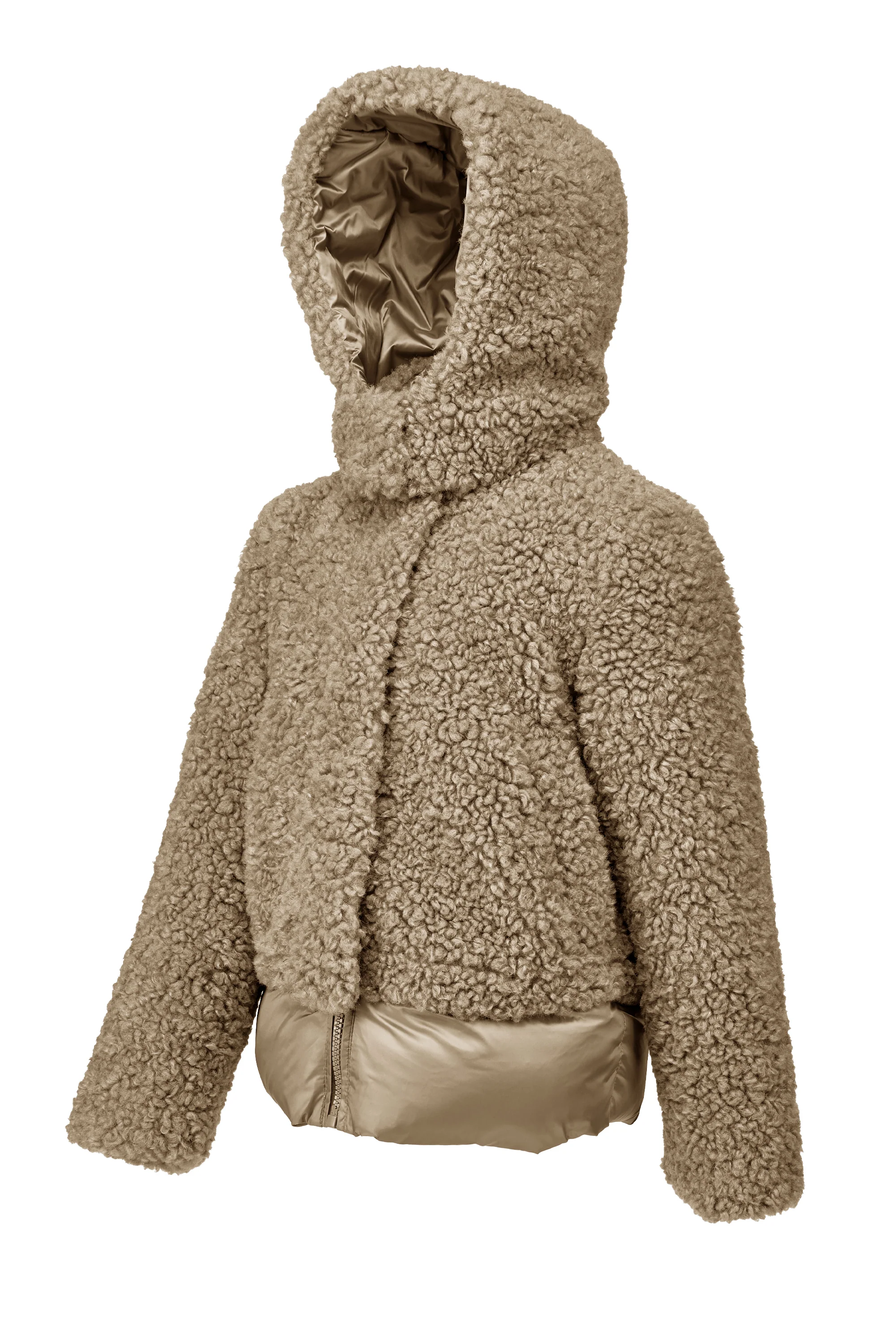 Giacca da bambina in ecopelliccia e nylon imbottito - Image 14