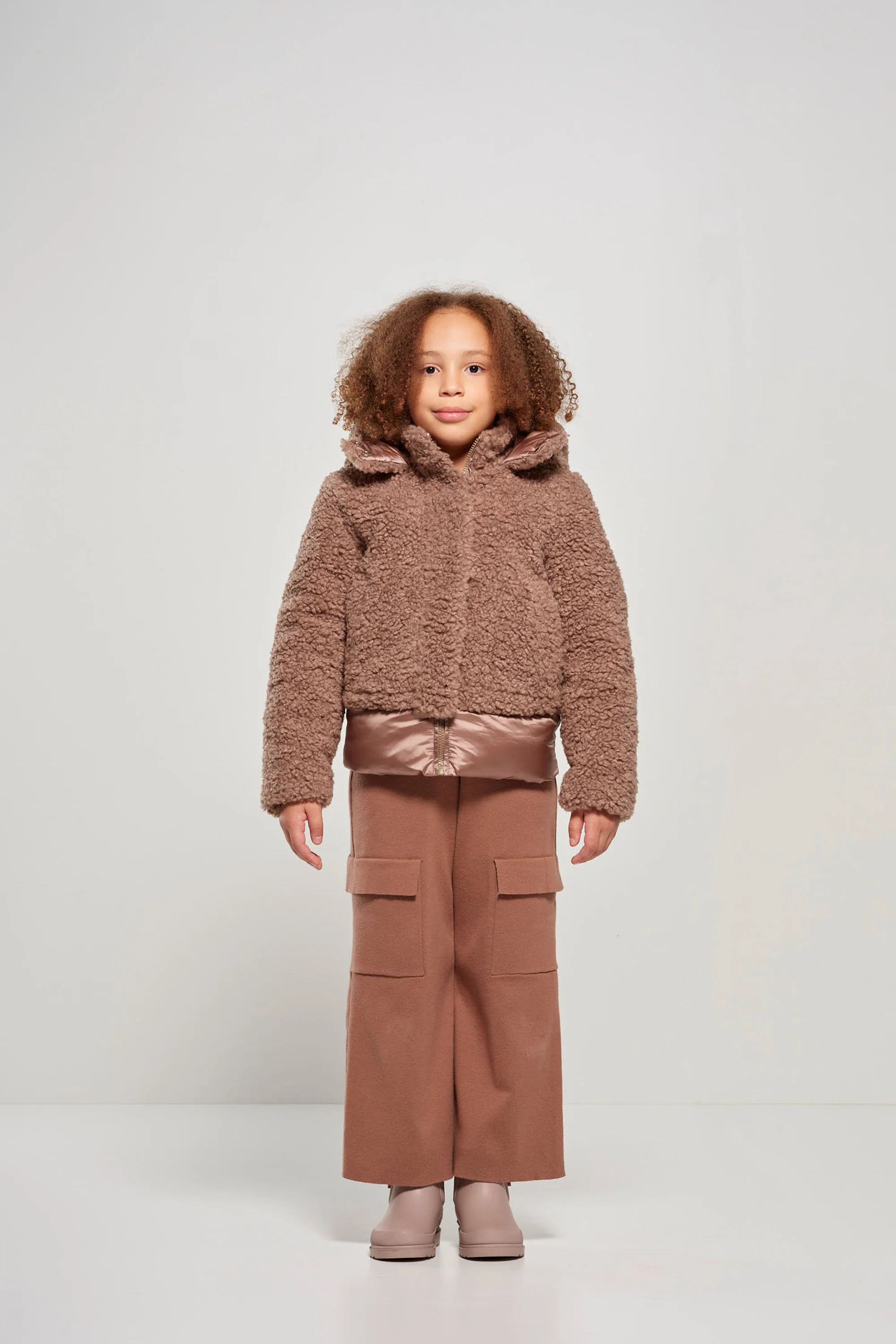 Giacca da bambina in ecopelliccia e nylon imbottito - Image 16