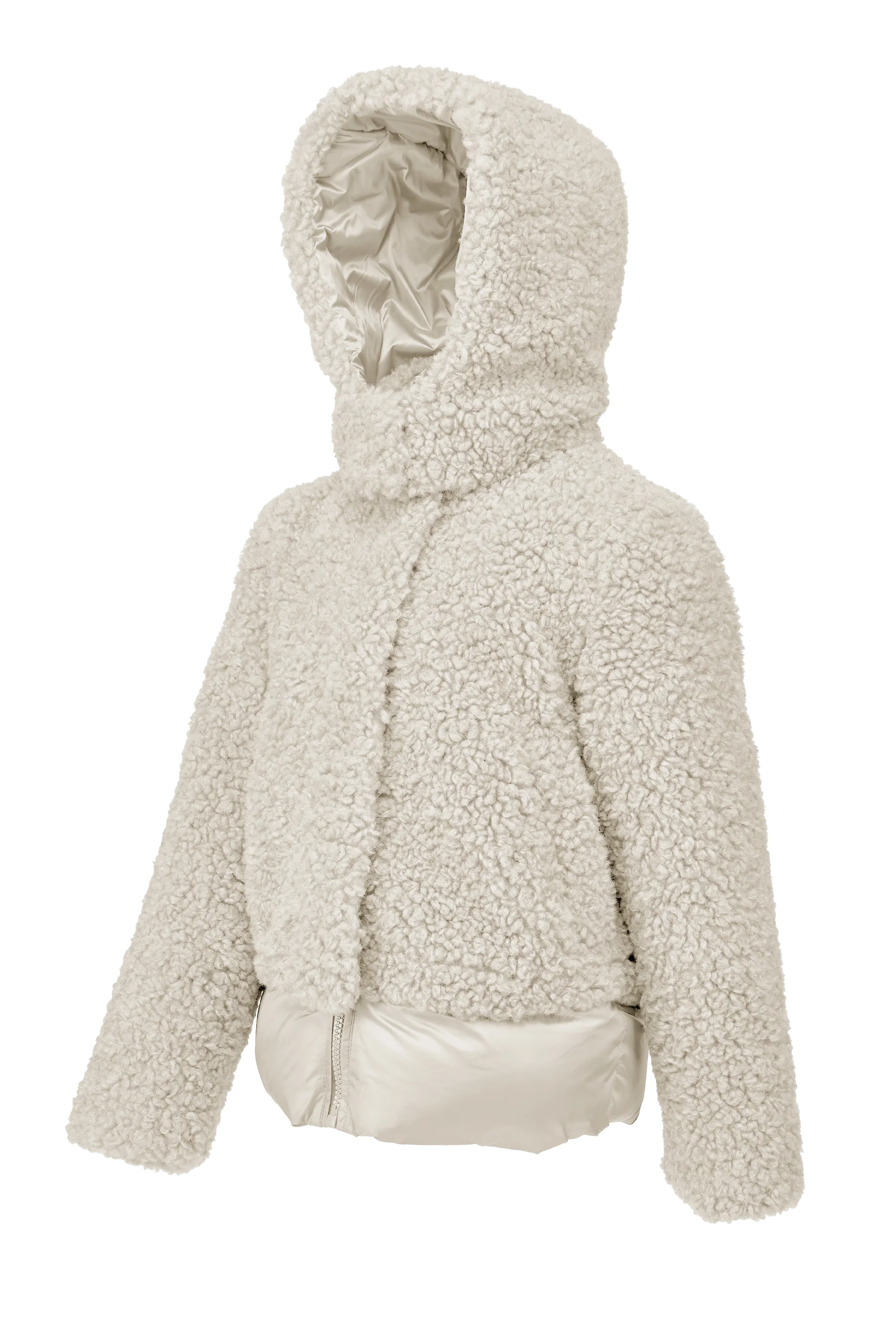 Giacca da bambina in ecopelliccia e nylon imbottito - Image 6