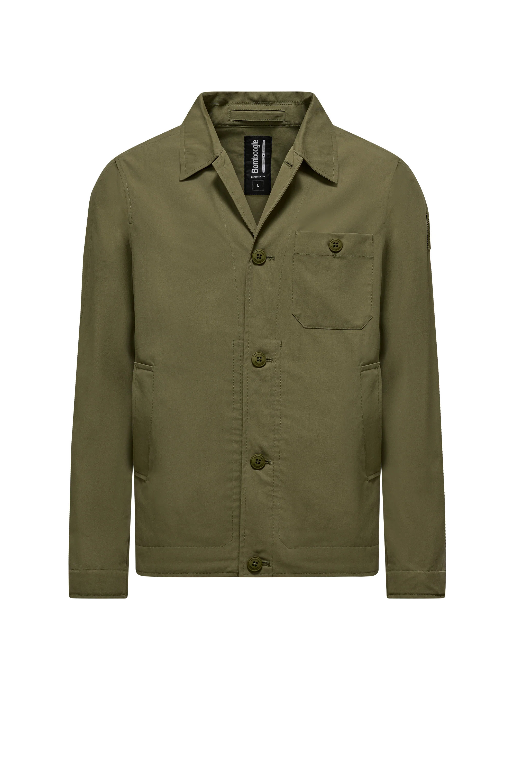 Giacca in cotone/nylon con bottoni - Image 11