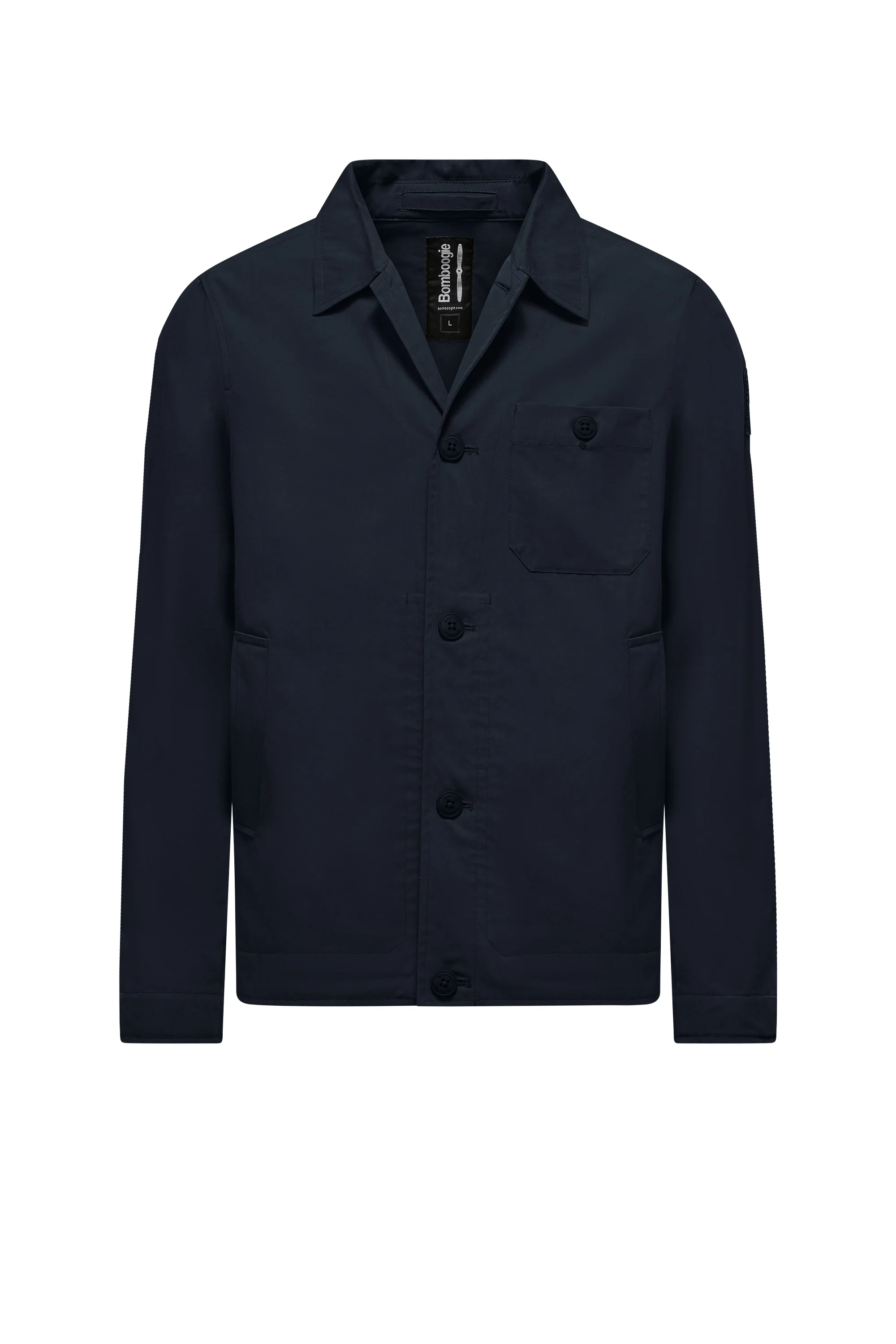 Giacca in cotone/nylon con bottoni - Image 6