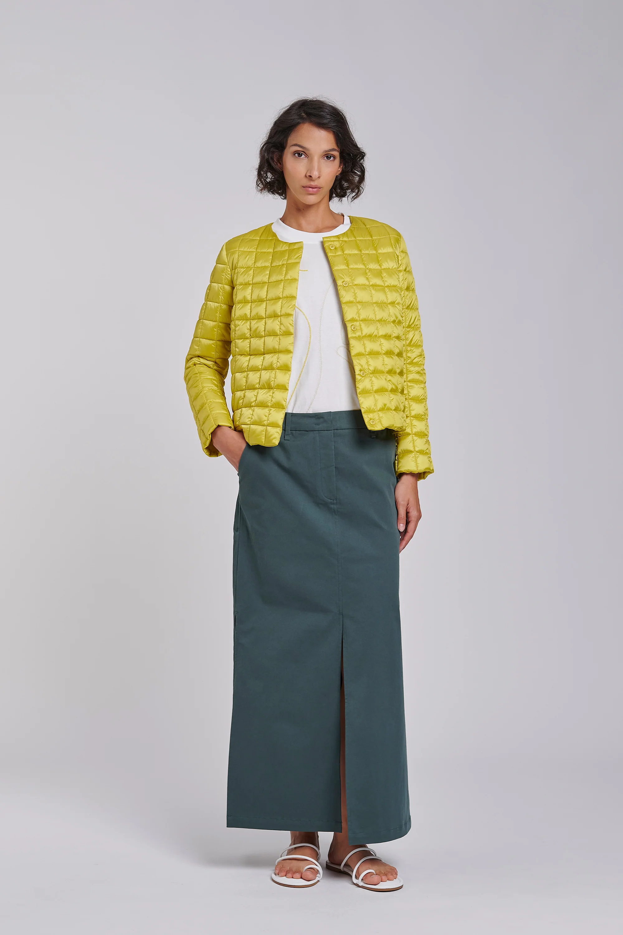 Piumino in nylon bright con collo arrotondato - Image 4