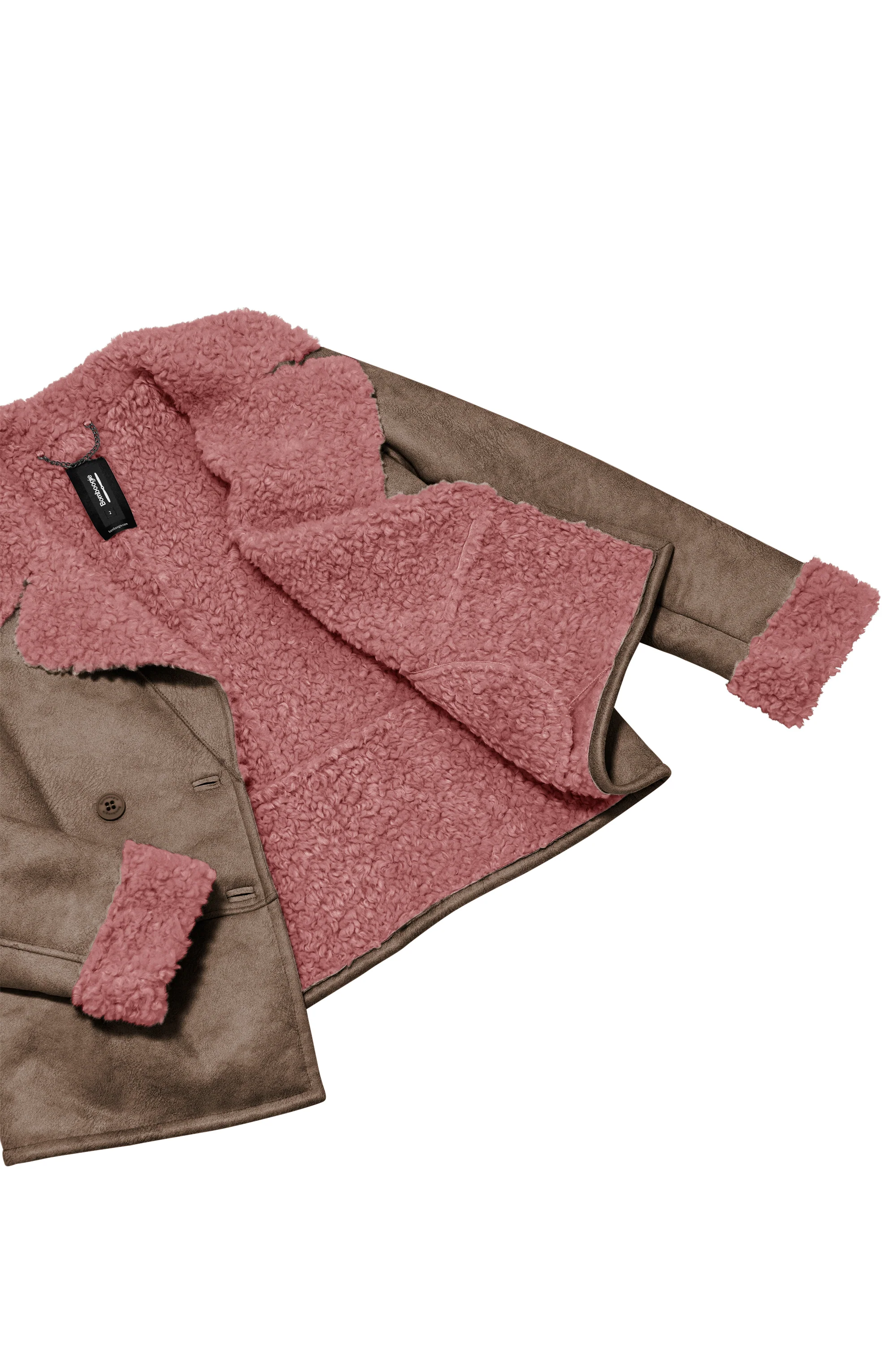 Giacca Metz effetto shearling con pelliccetta - Image 19