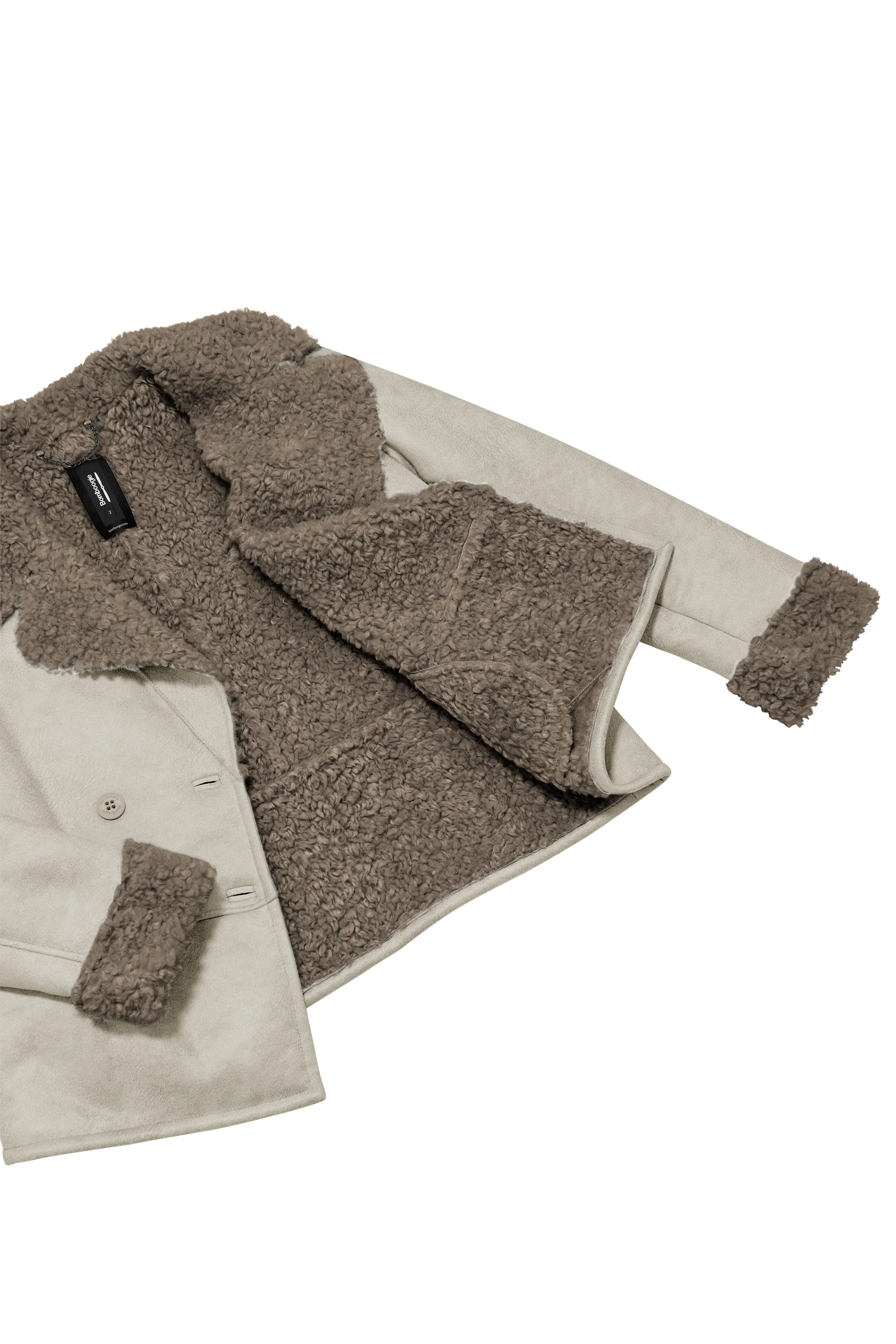 Giacca Metz effetto shearling con pelliccetta - Image 9